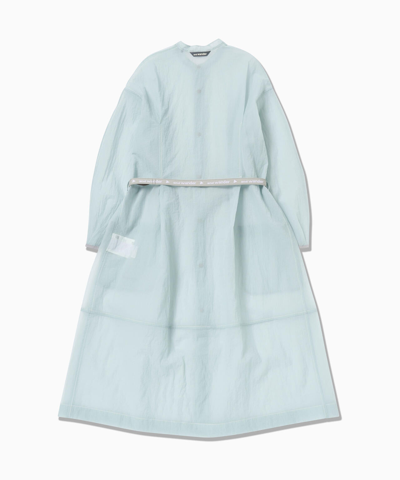 sheer ripstop long shirt (W) | and wander（アンドワンダー