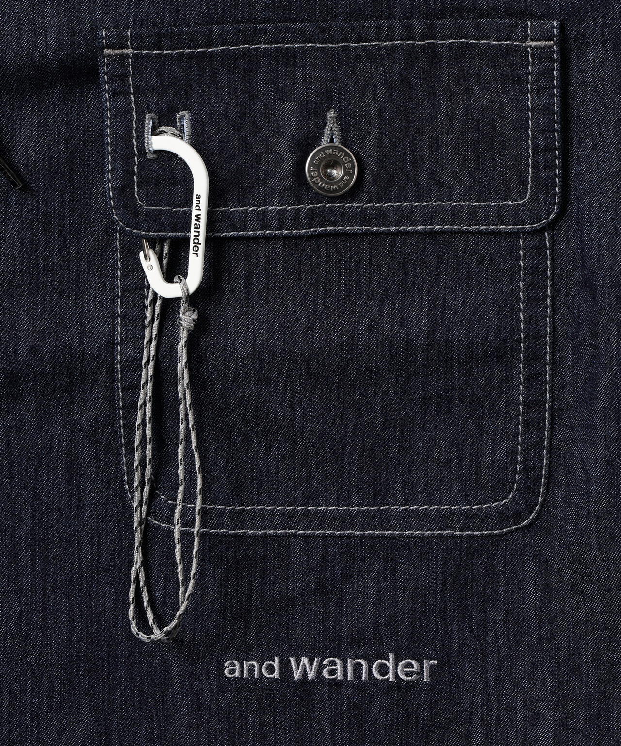 dry easy denim T (W) | and wander（アンドワンダー） ｜【公式】通販