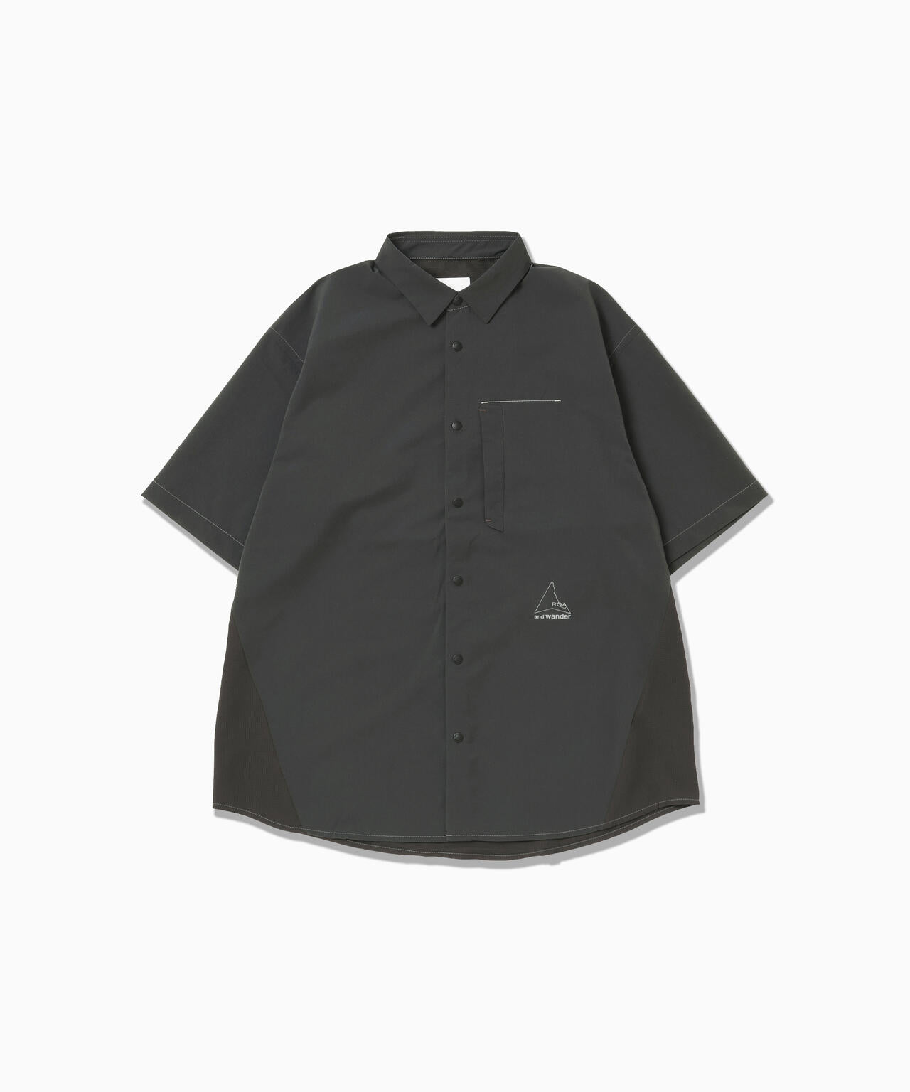 ROA × and wander breathable shirt | and wander（アンドワンダー