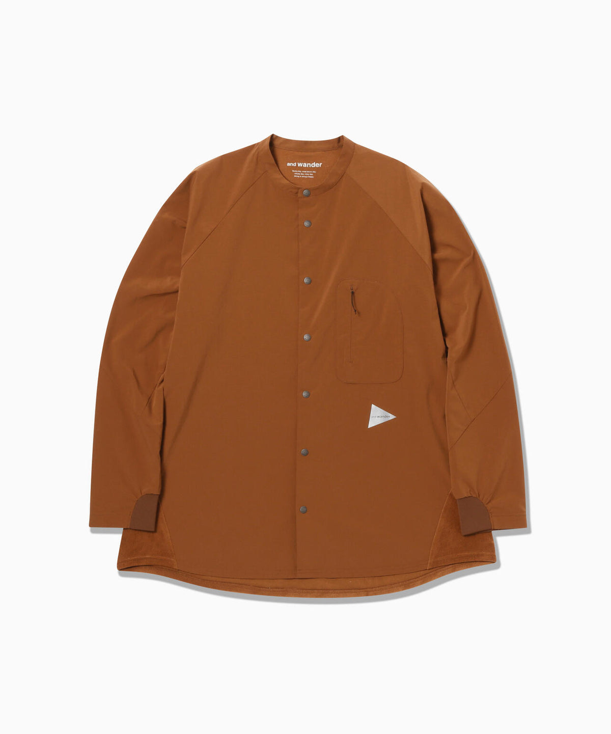 fleece base band collar shirt