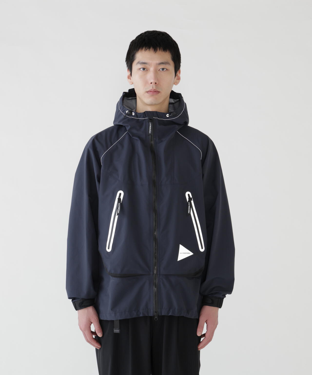 loose fitting rain jacket | and wander（アンドワンダー） ｜【公式
