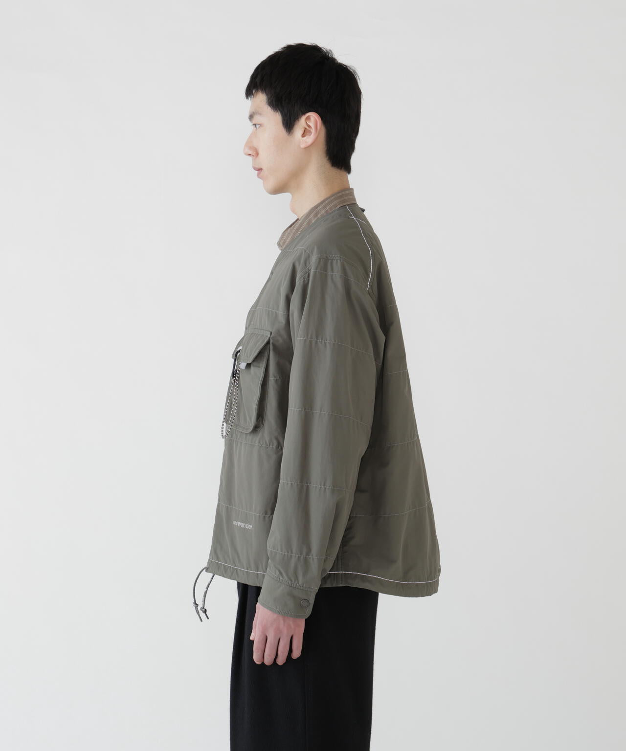 C/N Octa collarless shirt jacket