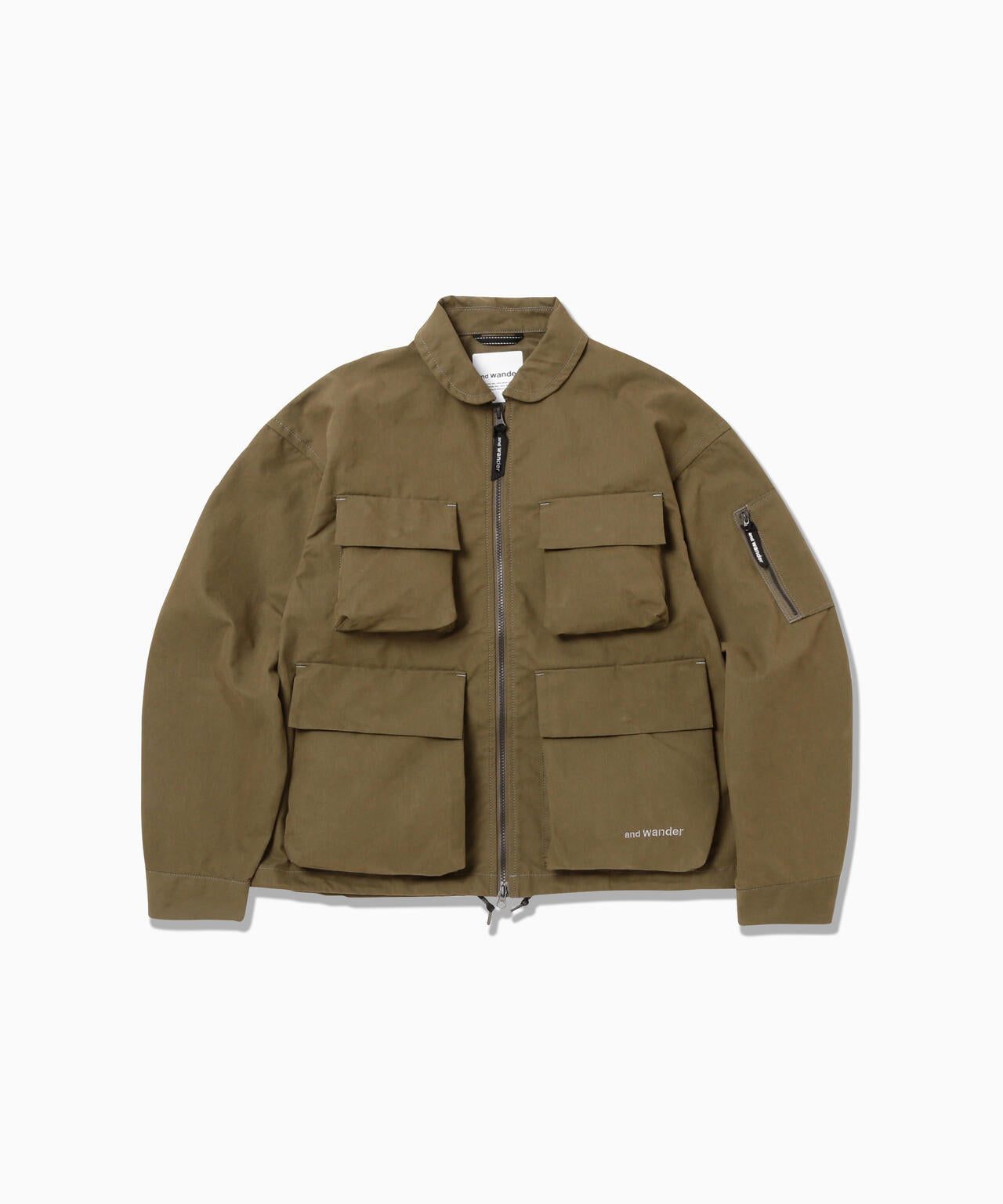 C/PE twill field jacket (M) | and wander（アンドワンダー
