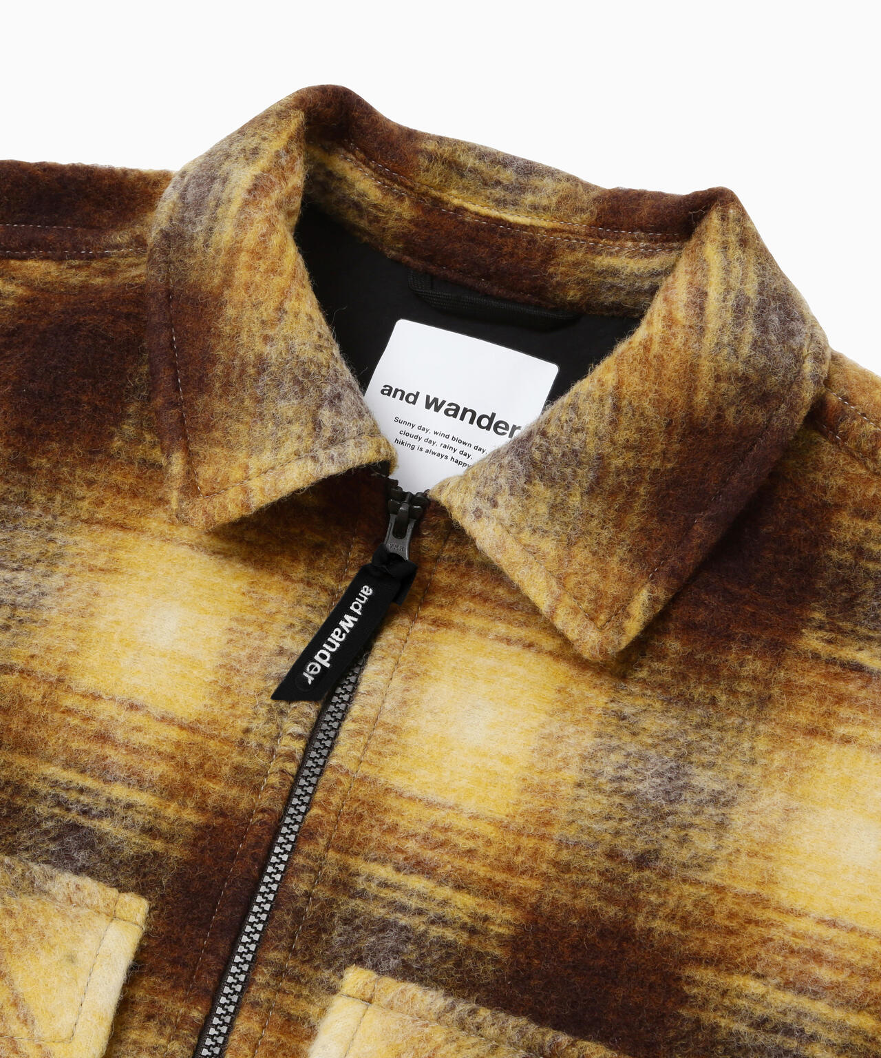 wool shaggy check zip jacket | ウール シャギー チェック ジップ wool shaggy check zip jacket | ウール シャギー チェック ジップ