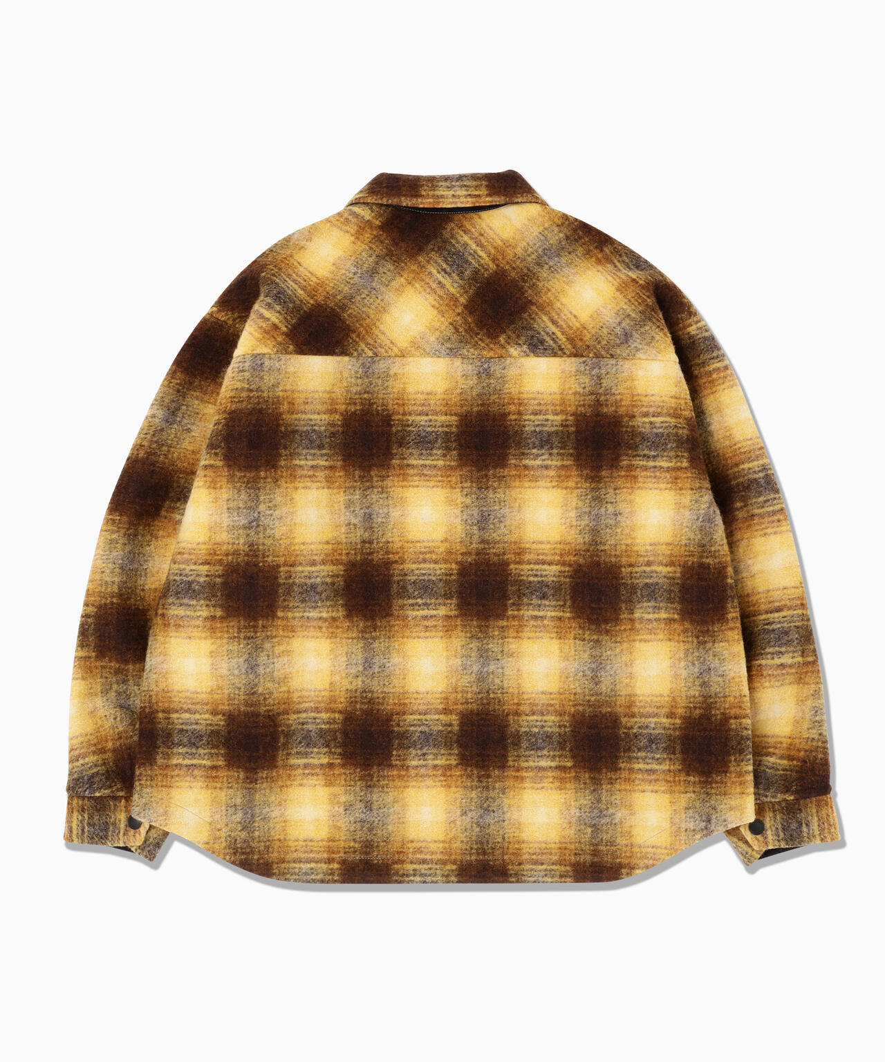 wool shaggy check zip jacket | ウール シャギー チェック ジップ