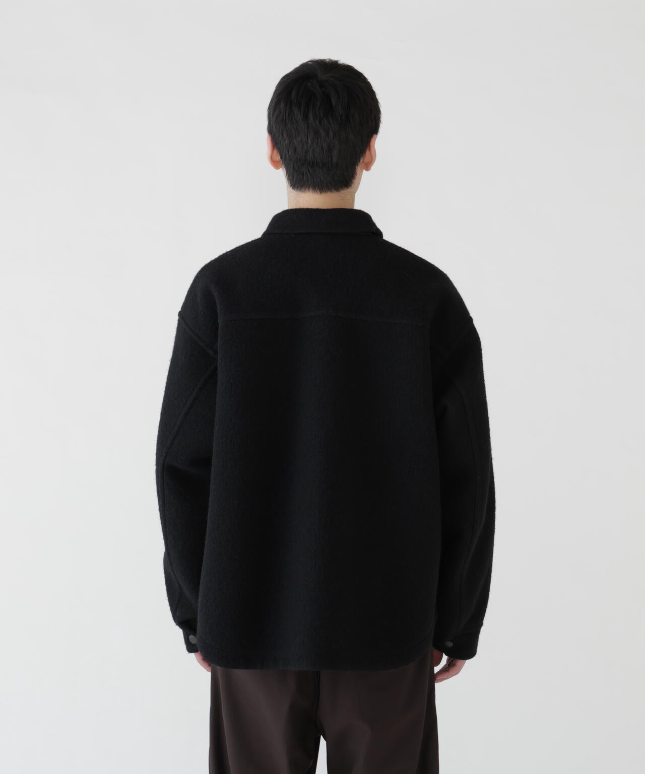 wool shaggy zip jacket | ウール シャギー ジップ ジャケット | and