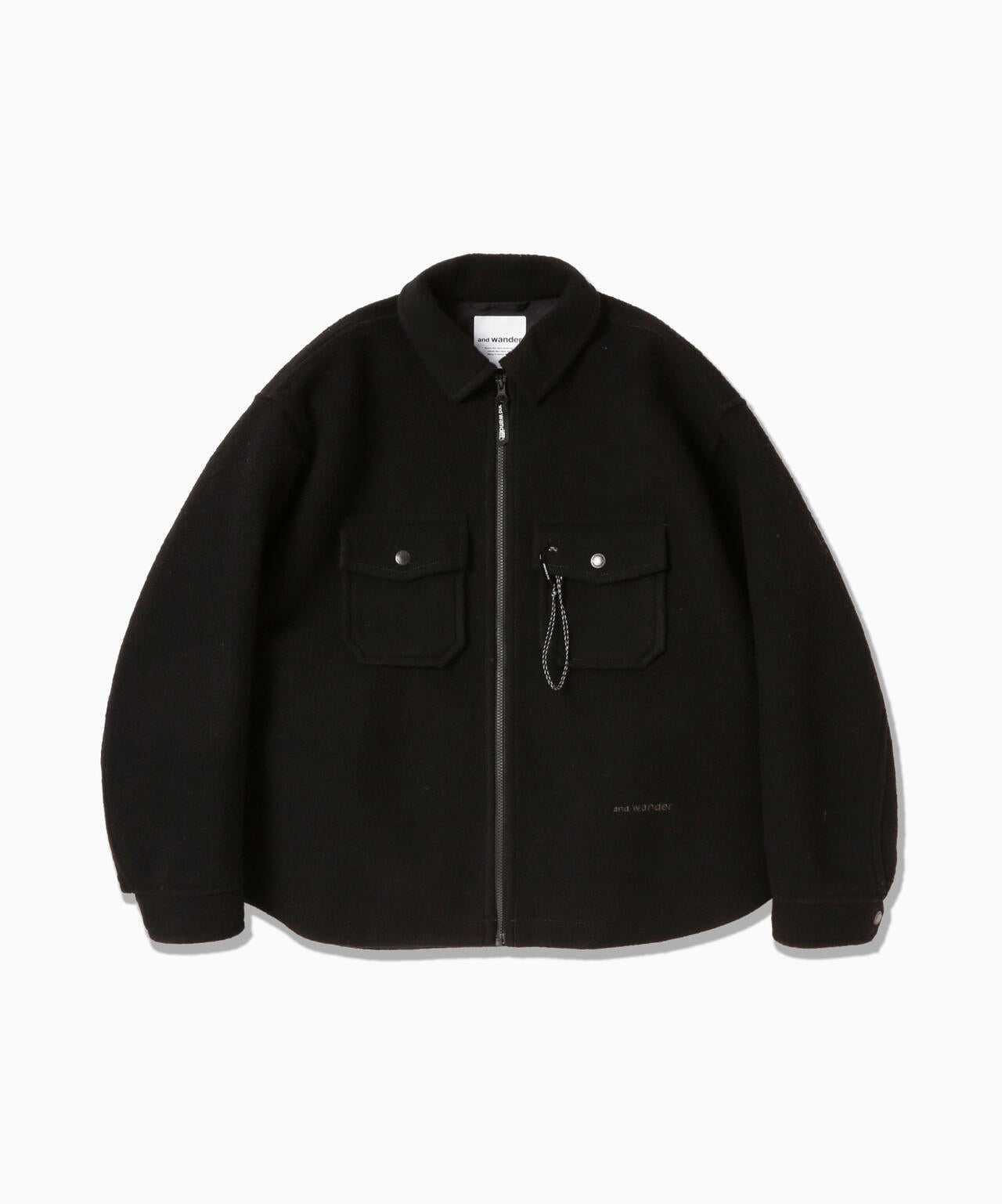 wool shaggy zip jacket | ウール シャギー ジップ ジャケット | and