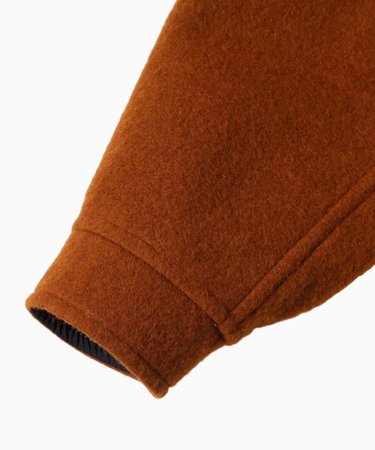 wool shaggy zip jacket