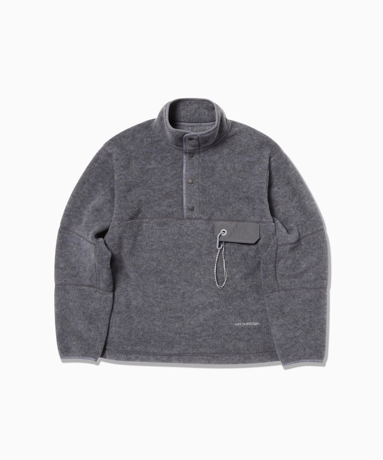 wool fleece pullover | ウール フリース プルオーバー | and wander
