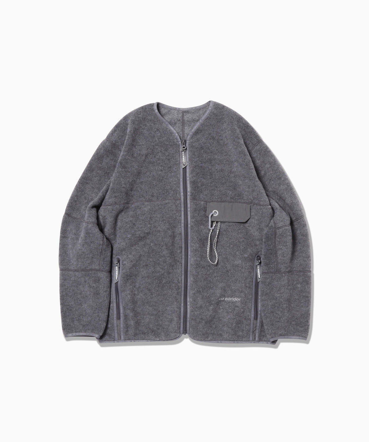 wool fleece cardigan
