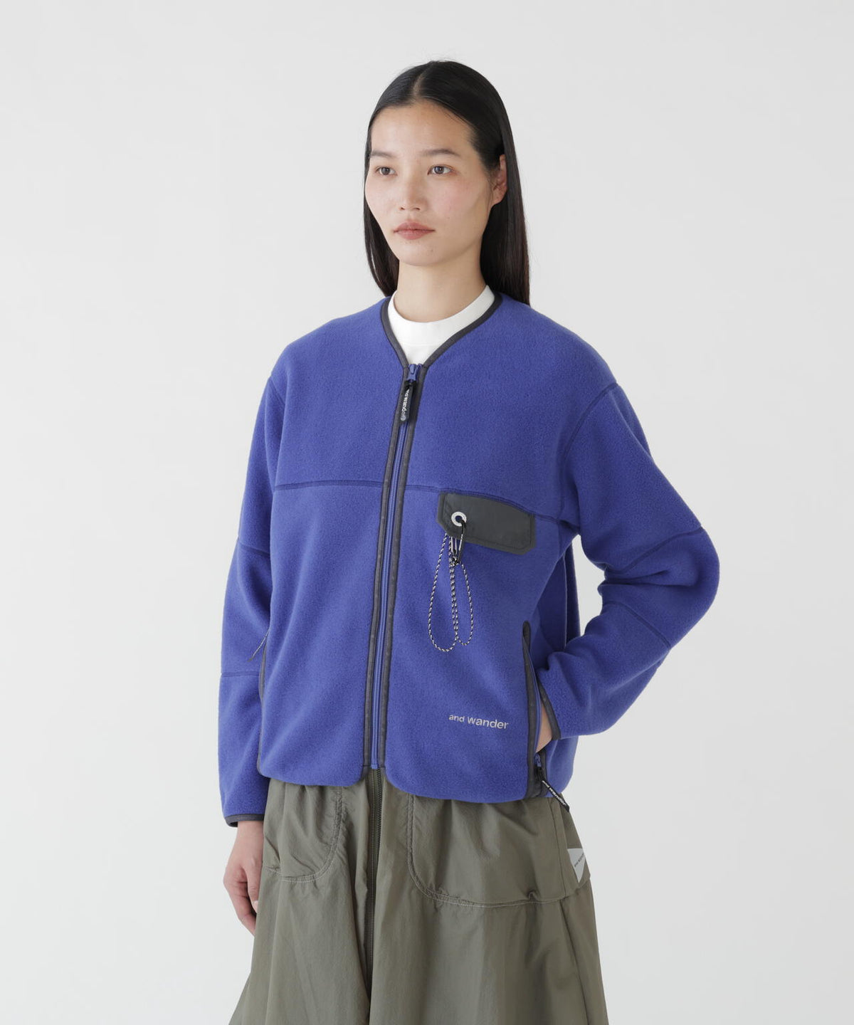 wool fleece cardigan