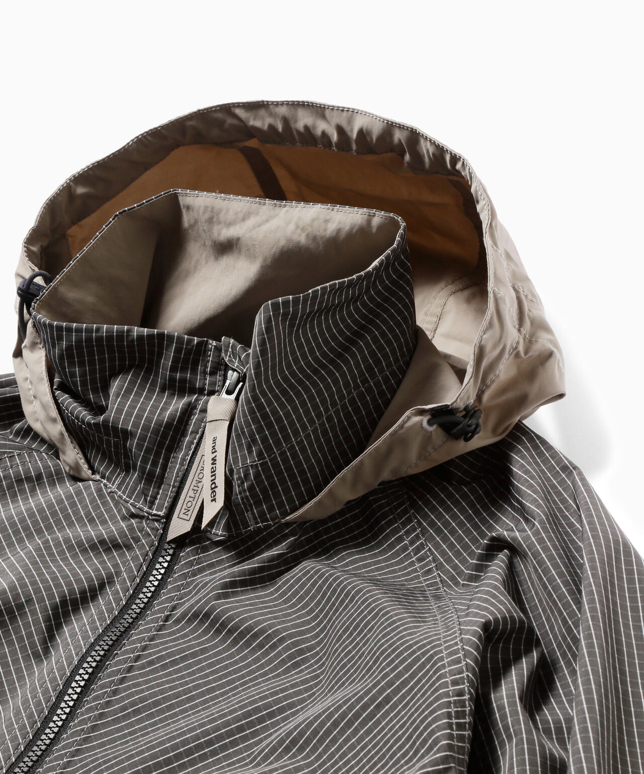 Brompton × reflective rip hoodie
