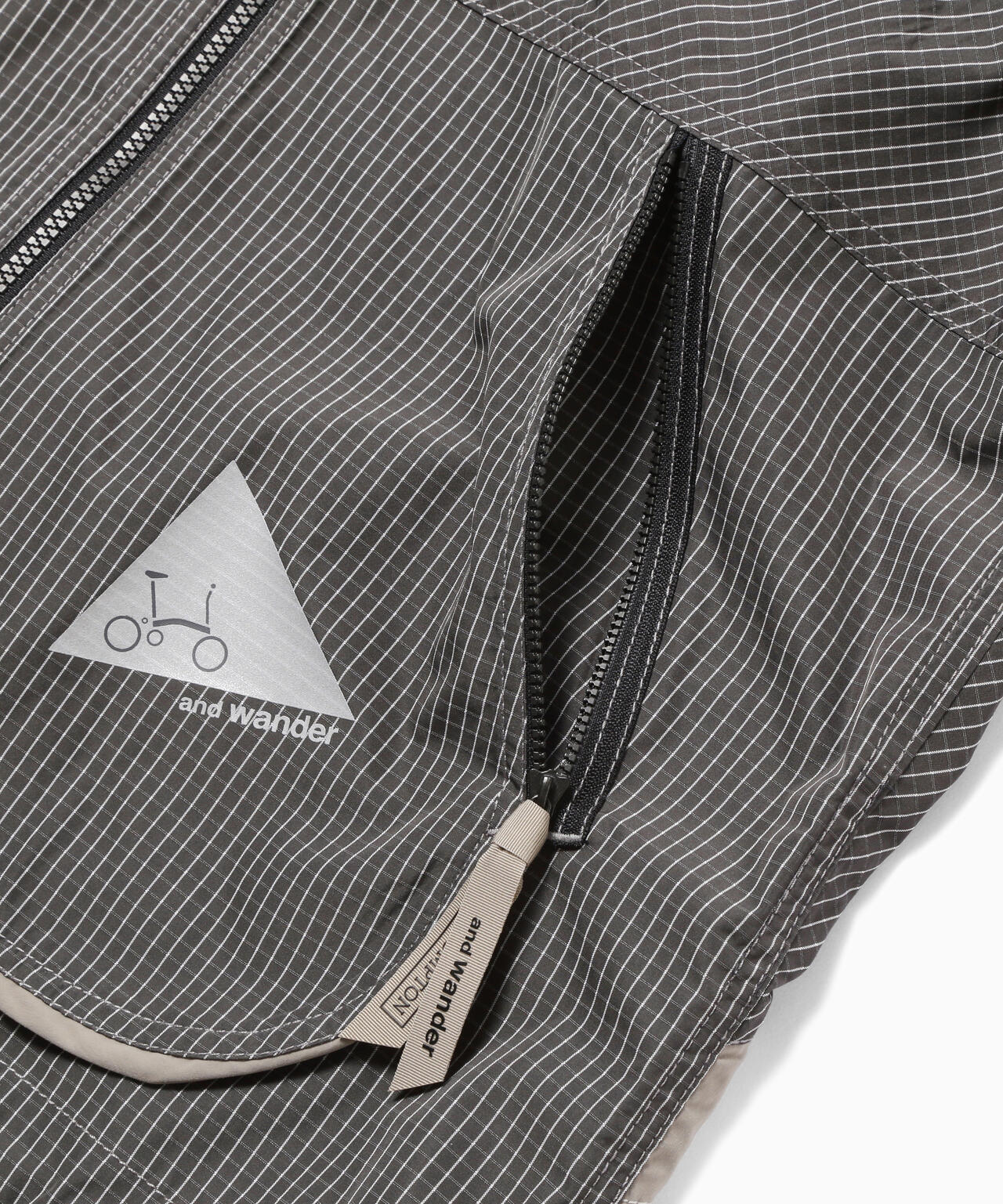 Brompton × reflective rip hoodie