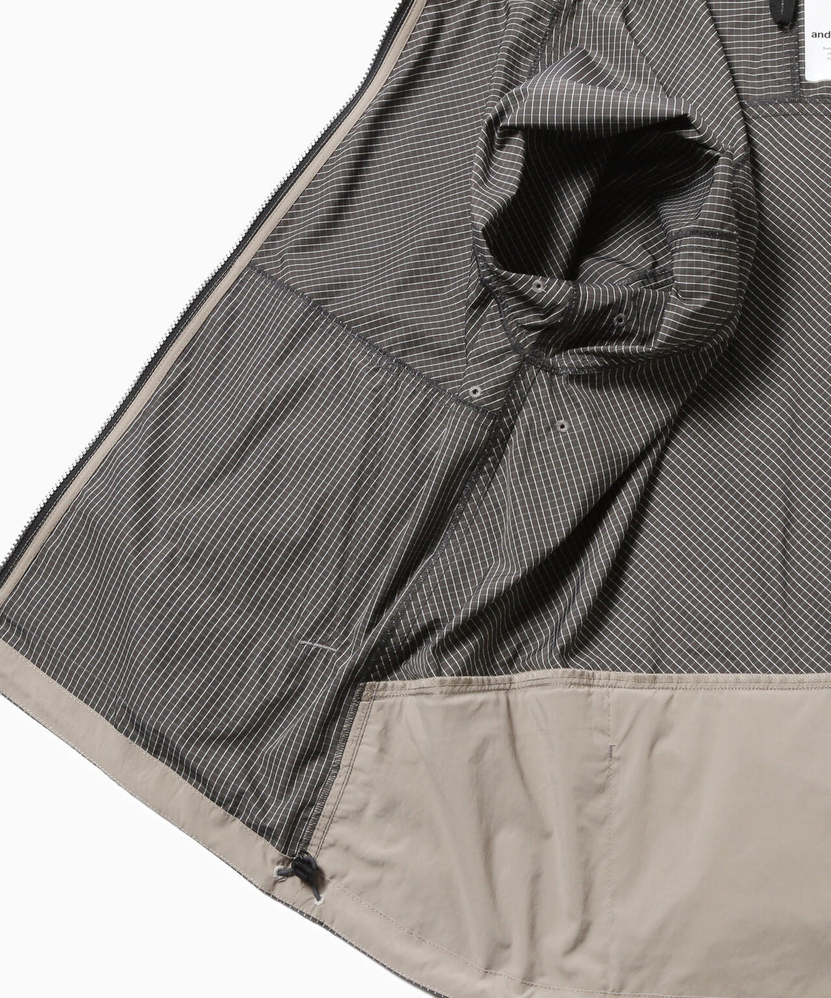 Brompton × reflective rip hoodie