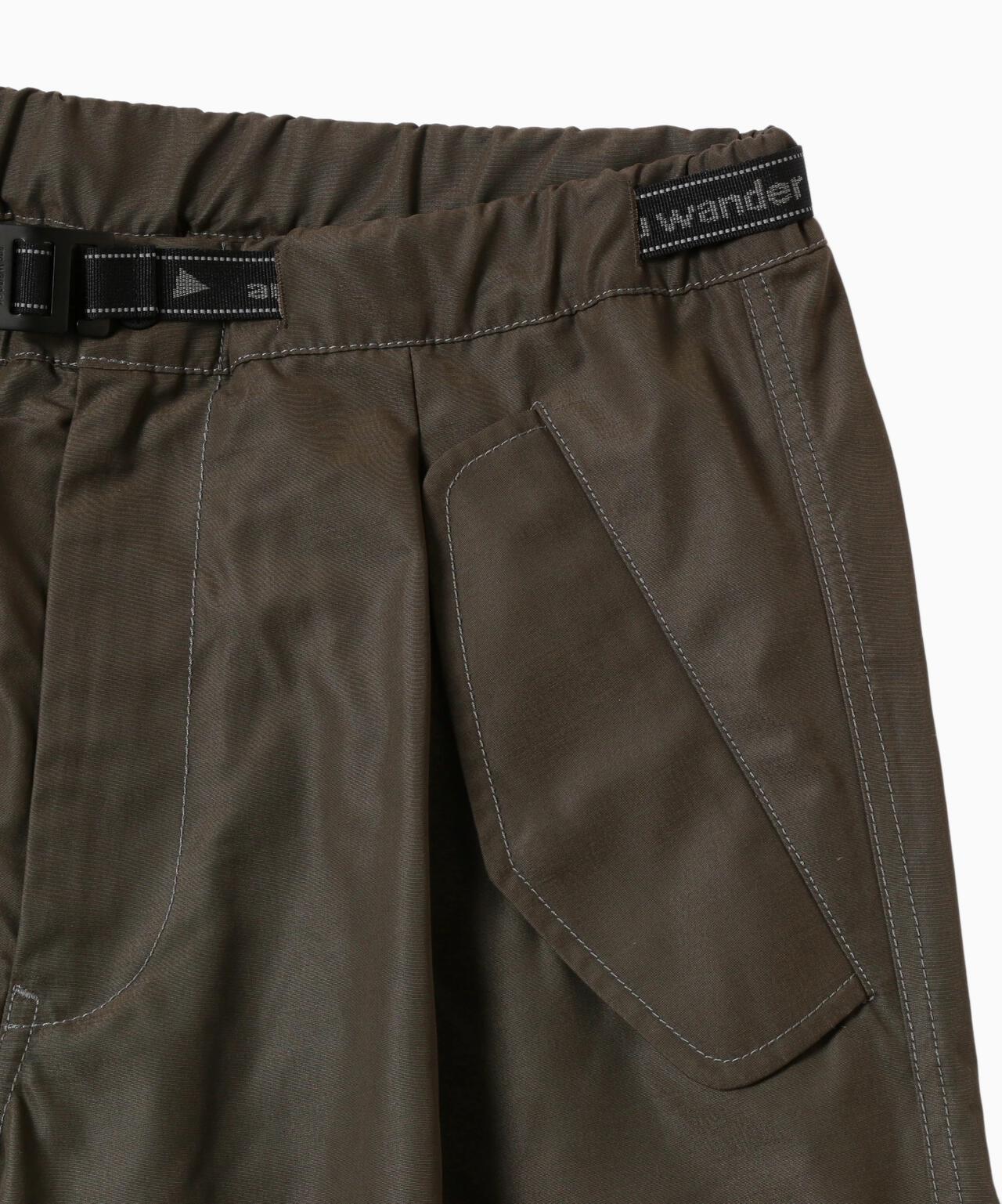 high count cloth side zip hem pants