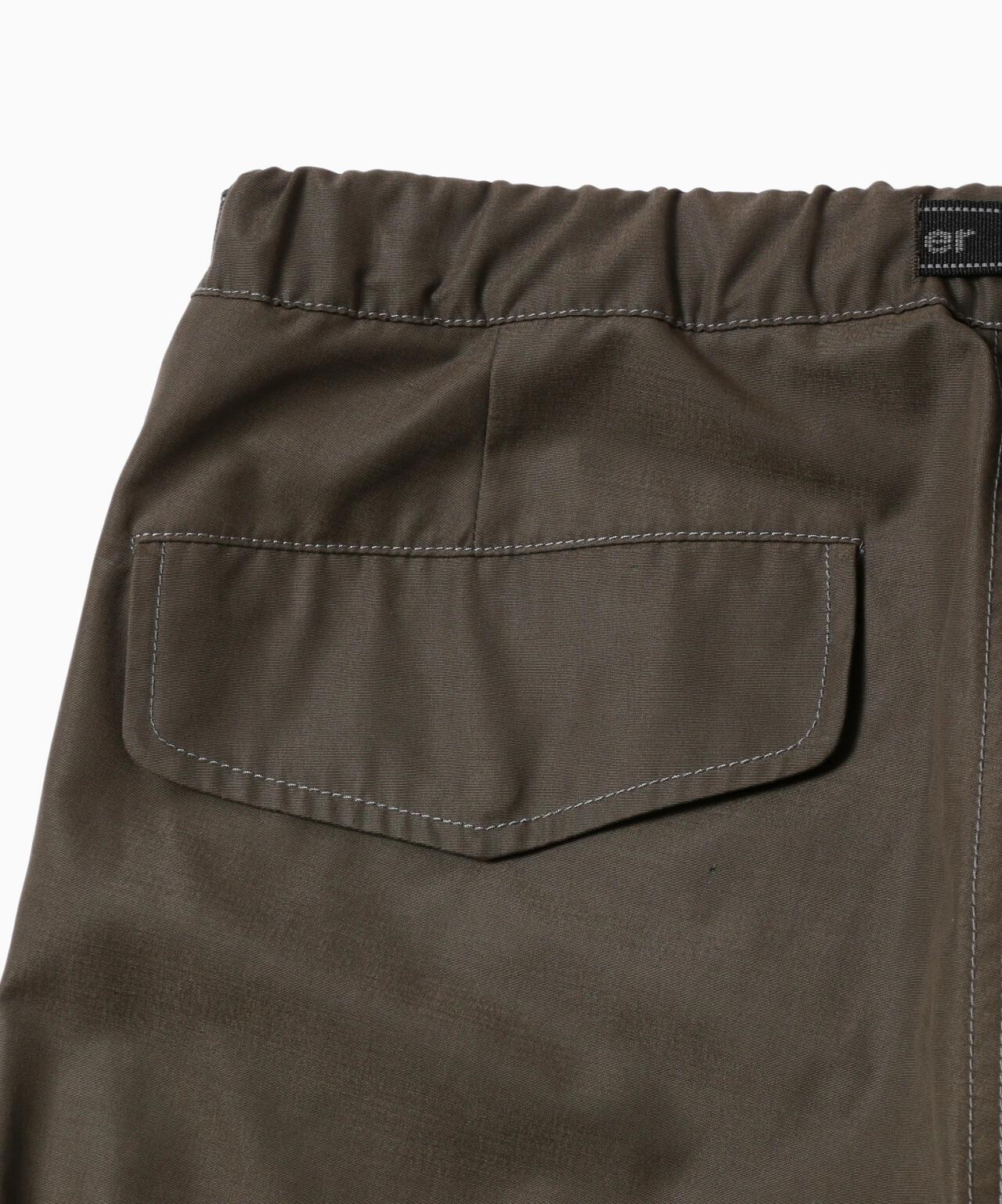 high count cloth side zip hem pants