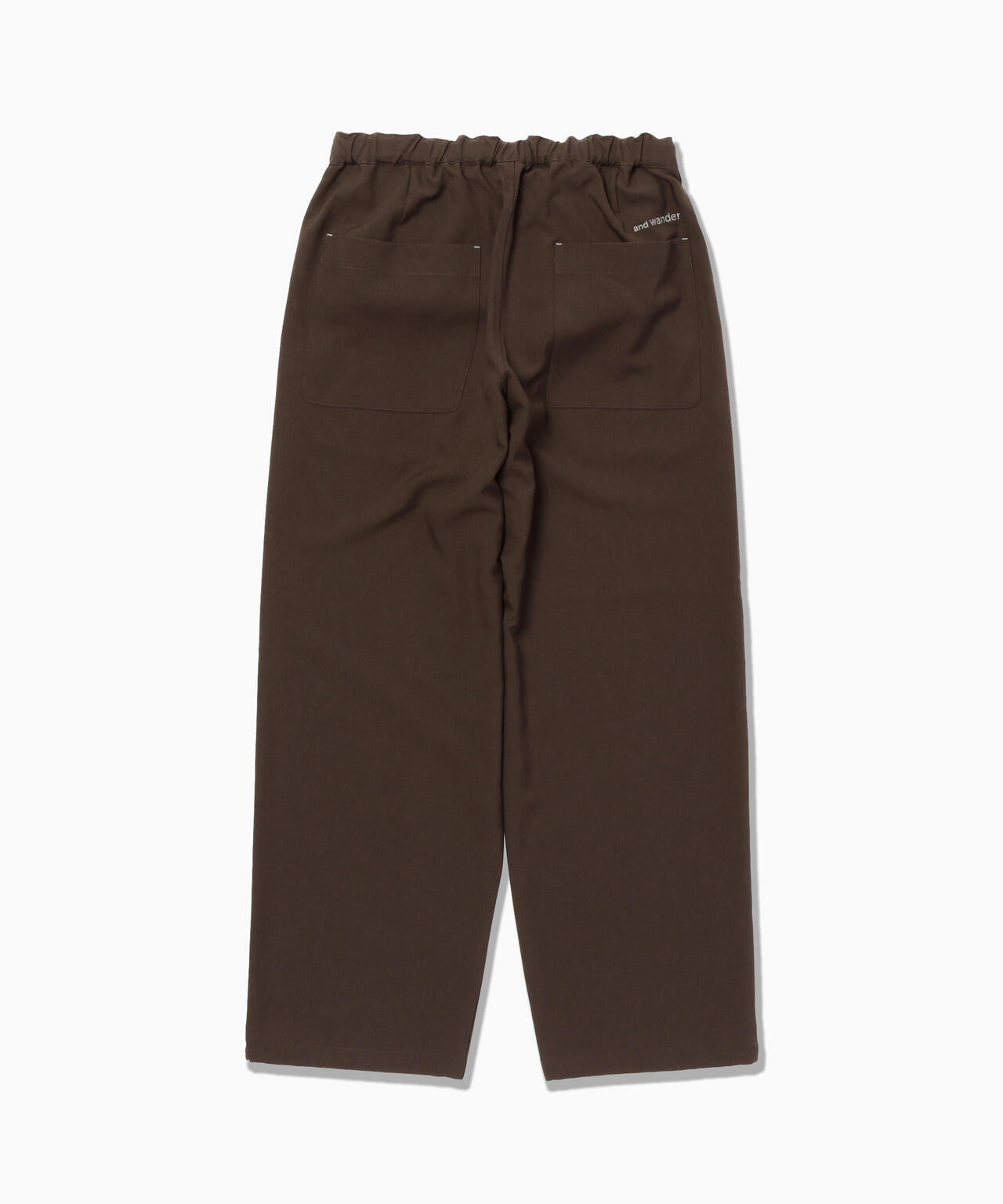 PE melange twill wide pants | ウール ツイル ワイドパンツ | and