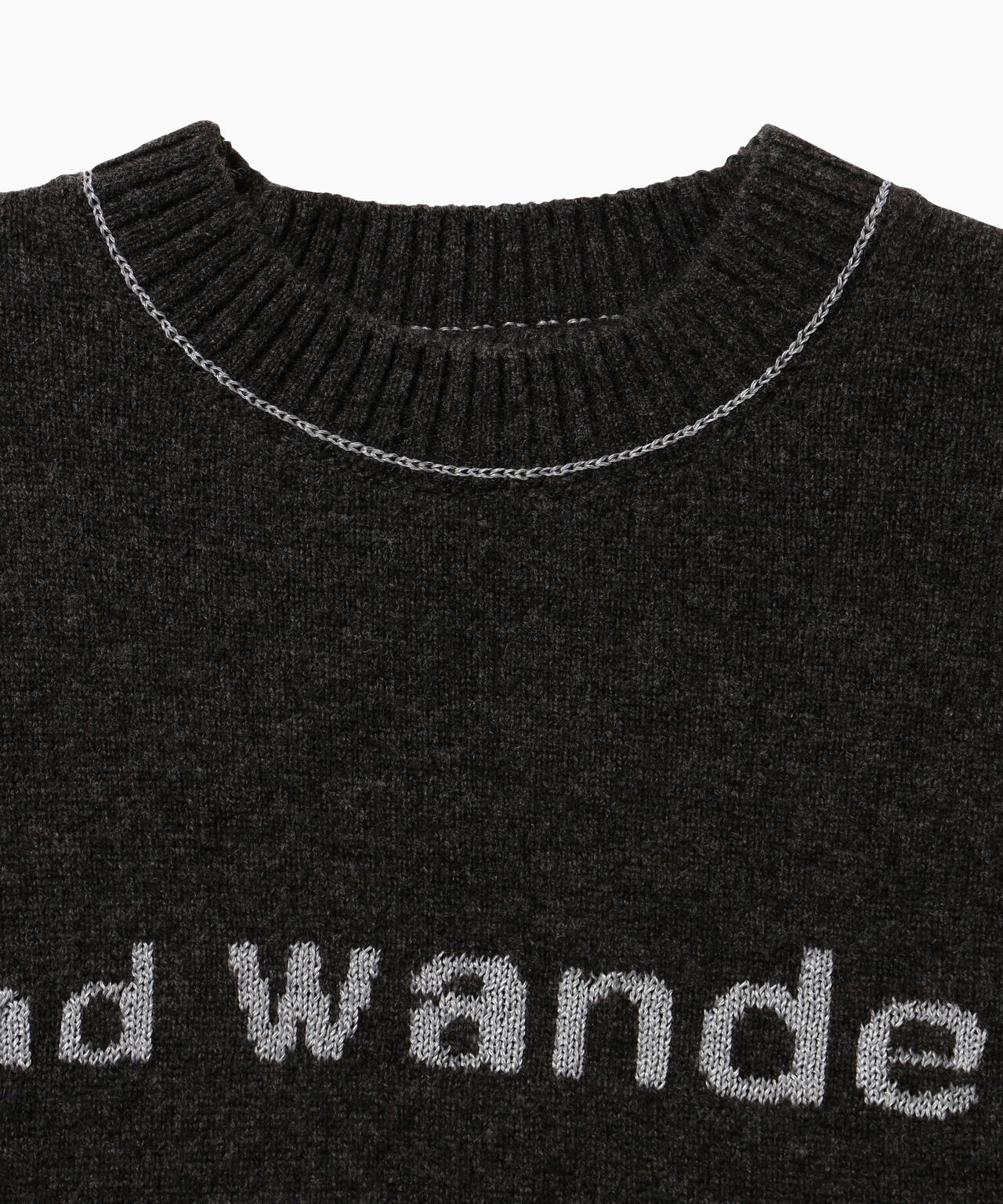 Stone  ウールセーター　黒　XXL タグ付属 yak wool knit crew neck | ヤク ウール ニット クルー ネック | and