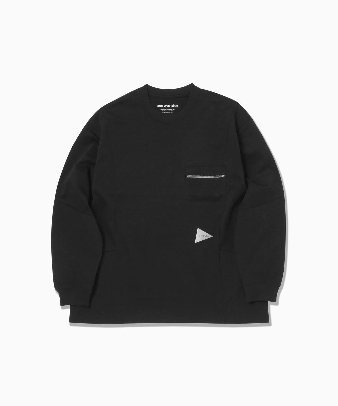 paneled combi LS T | and wander（アンドワンダー） ｜【公式】通販