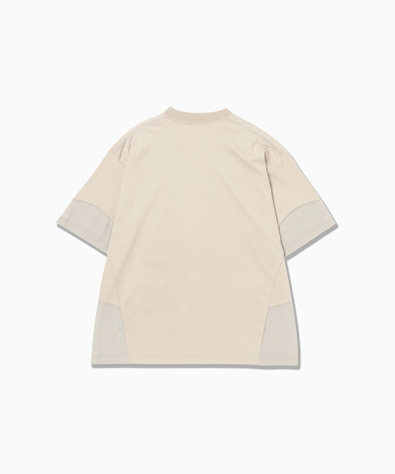 paneled combi SS T | コットンナイロン コンビ ショートスリーブ T