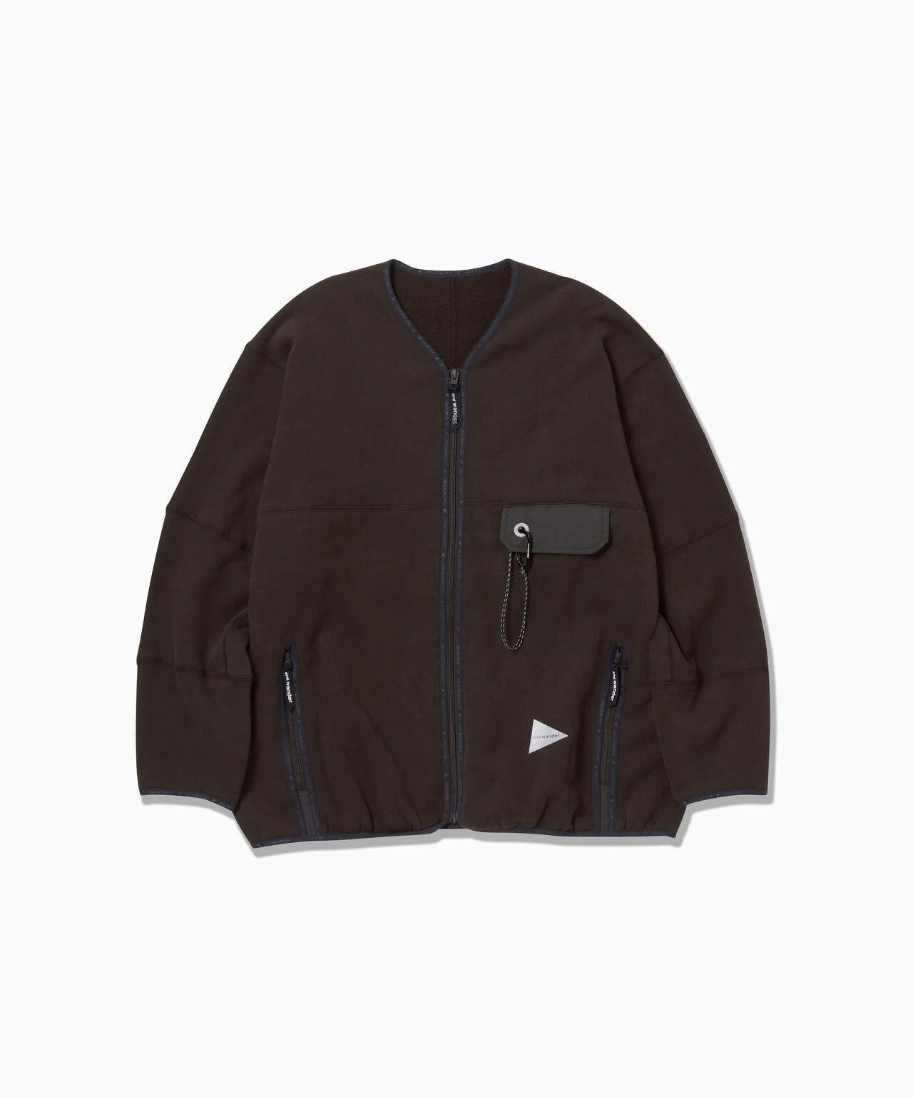 sweat cardigan | and wander（アンドワンダー） ｜【公式】通販mix