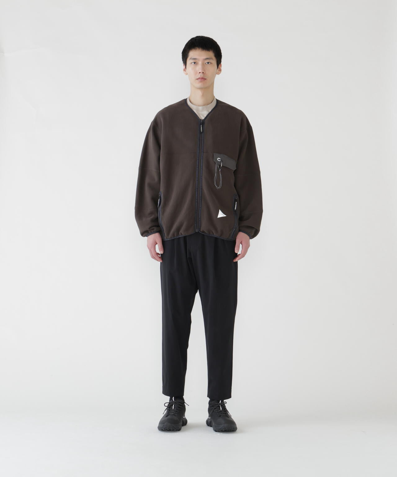 sweat cardigan | and wander（アンドワンダー） ｜【公式】通販mix