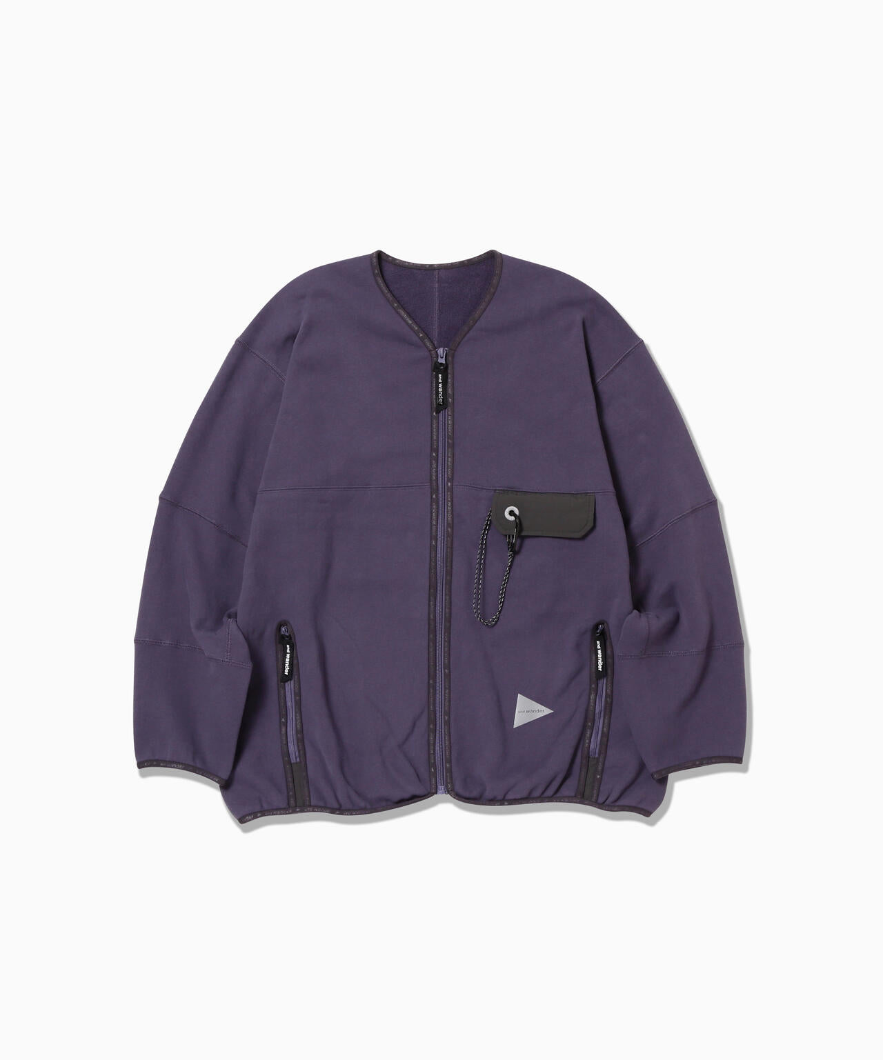 sweat cardigan | and wander（アンドワンダー） ｜【公式】通販mix
