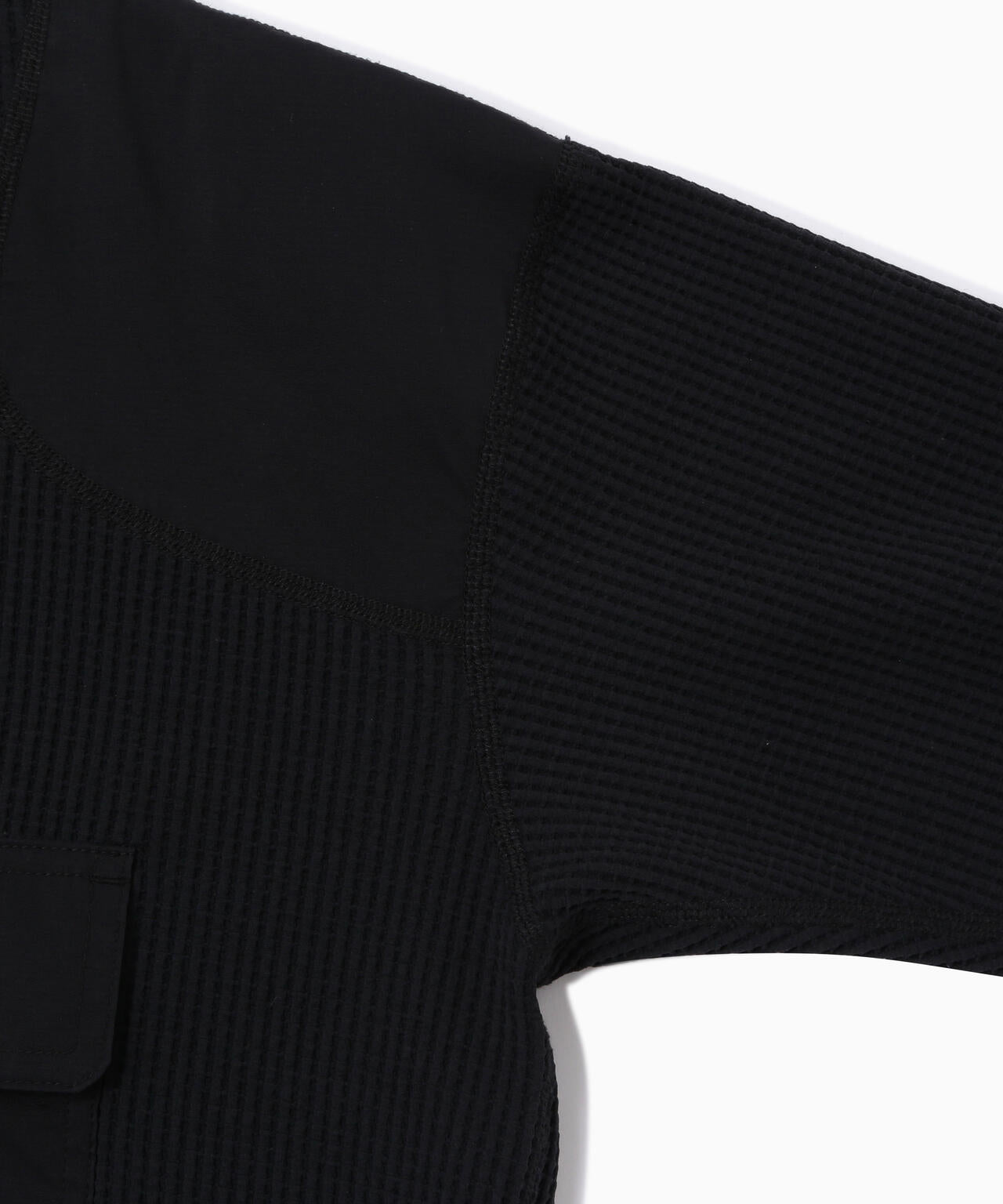 PE waffle short length T (W) | and wander（アンドワンダー