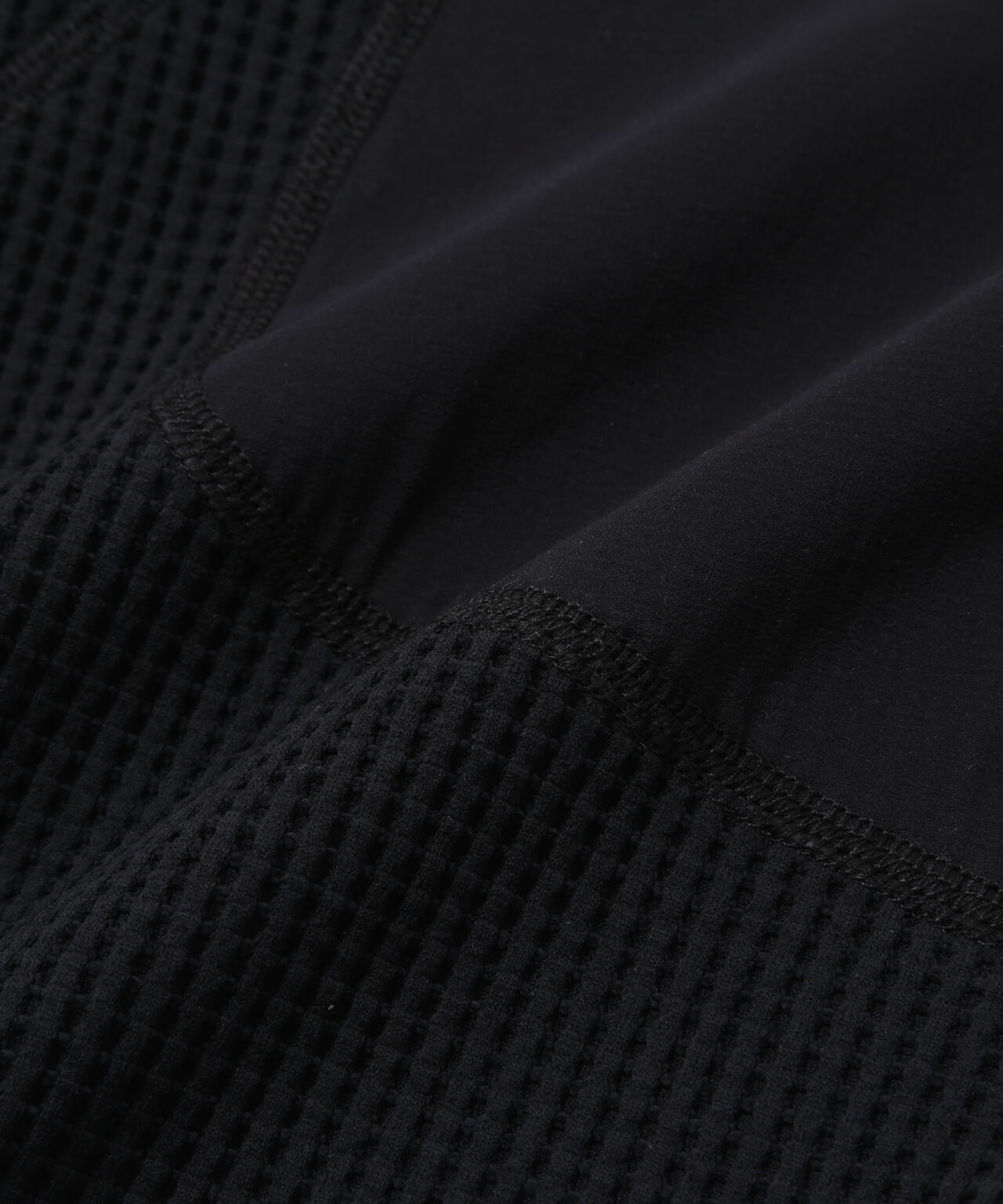 PE waffle short length T (W) | and wander（アンドワンダー