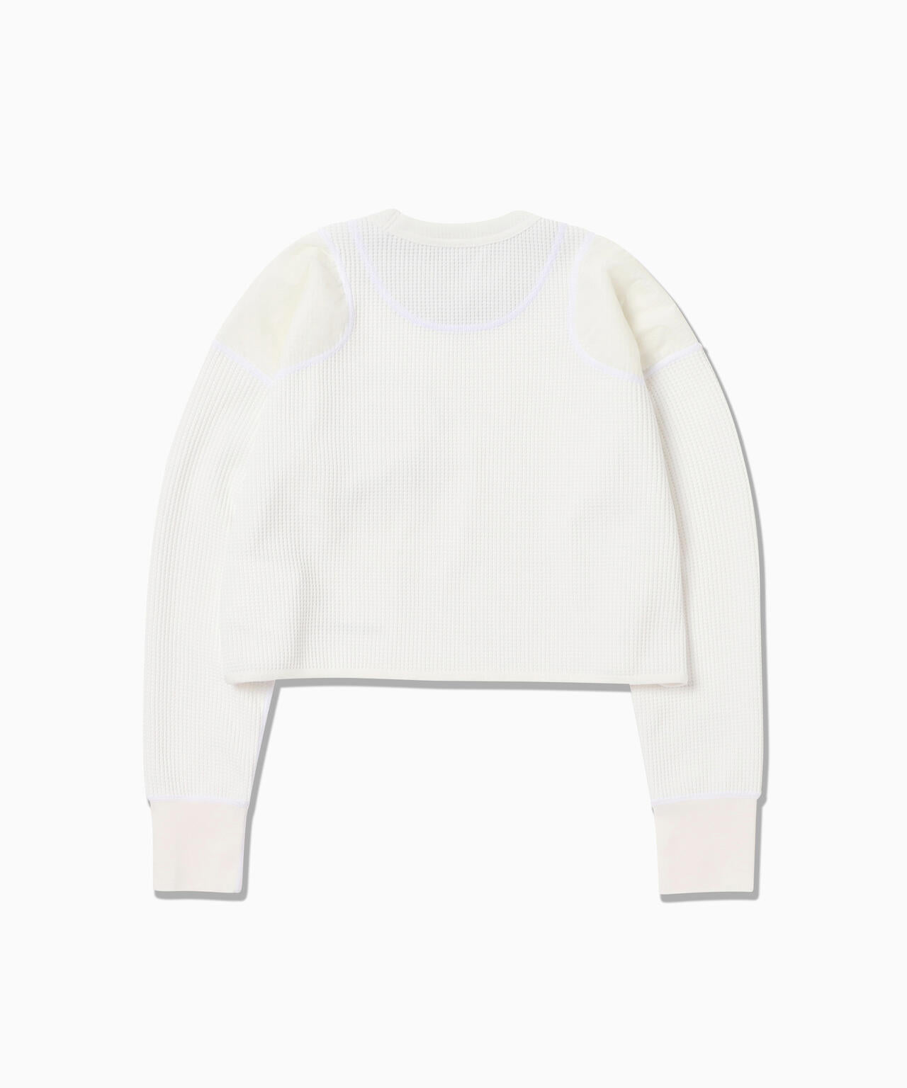 PE waffle short length T (W) | and wander（アンドワンダー