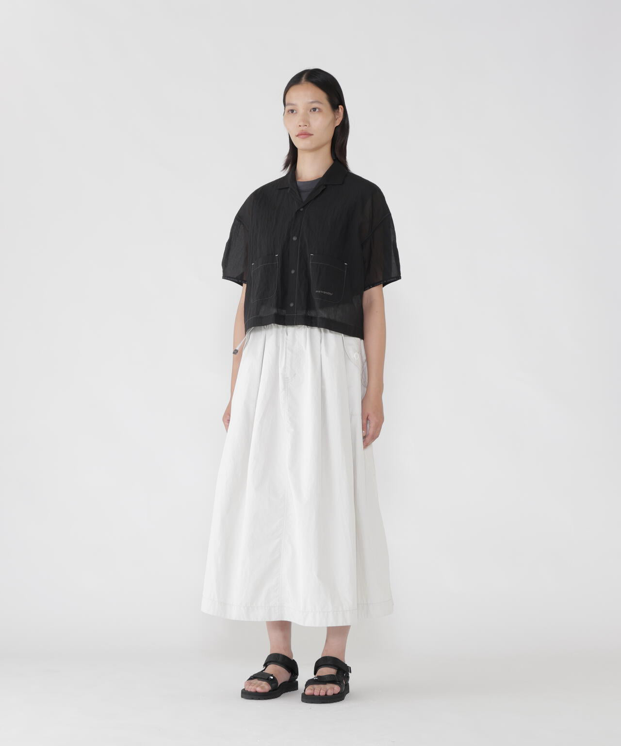 oversized cargo skirt (W) | ウォータープルーフ リップストップ