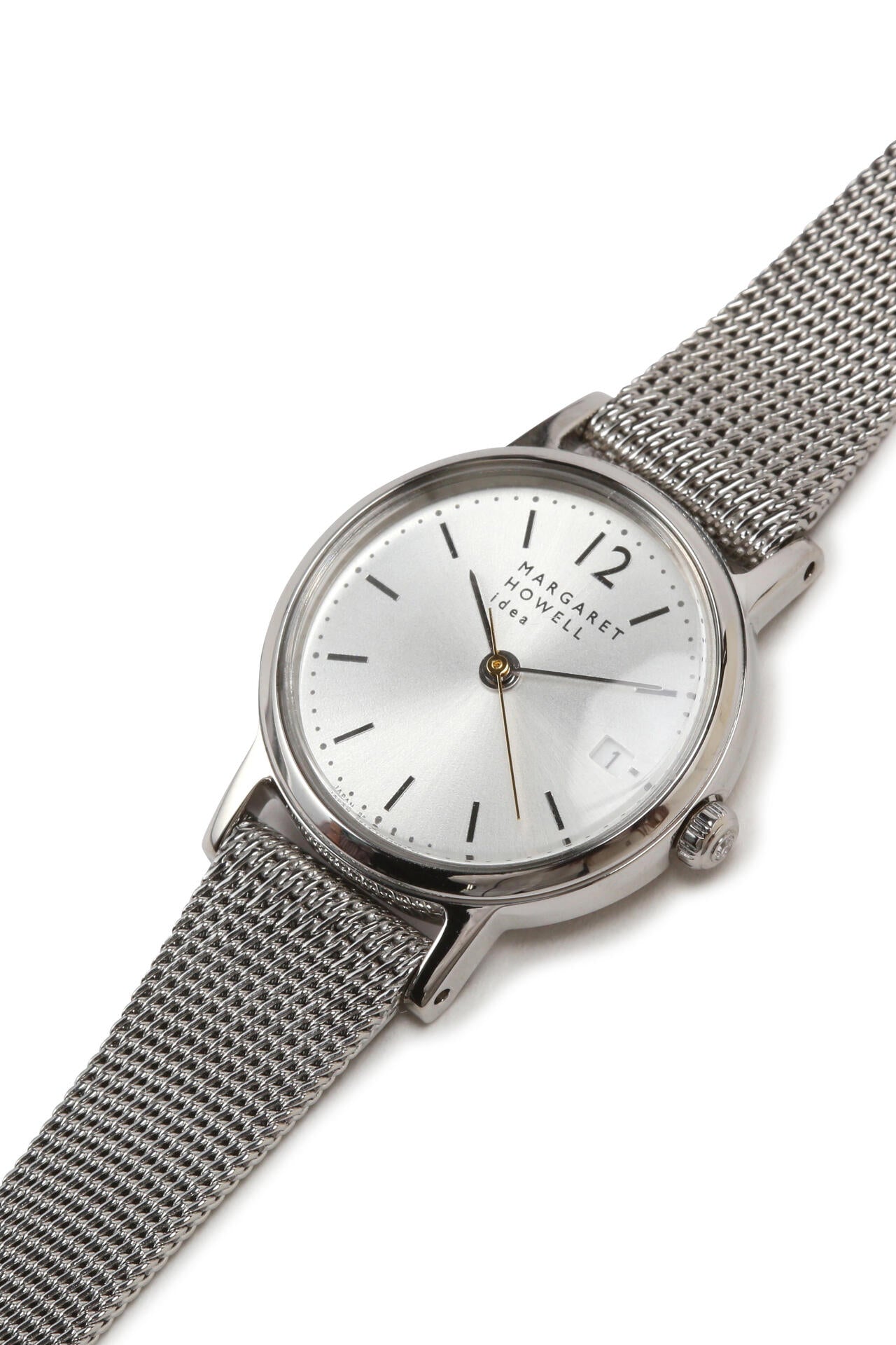 MESH BAND DATE WATCH