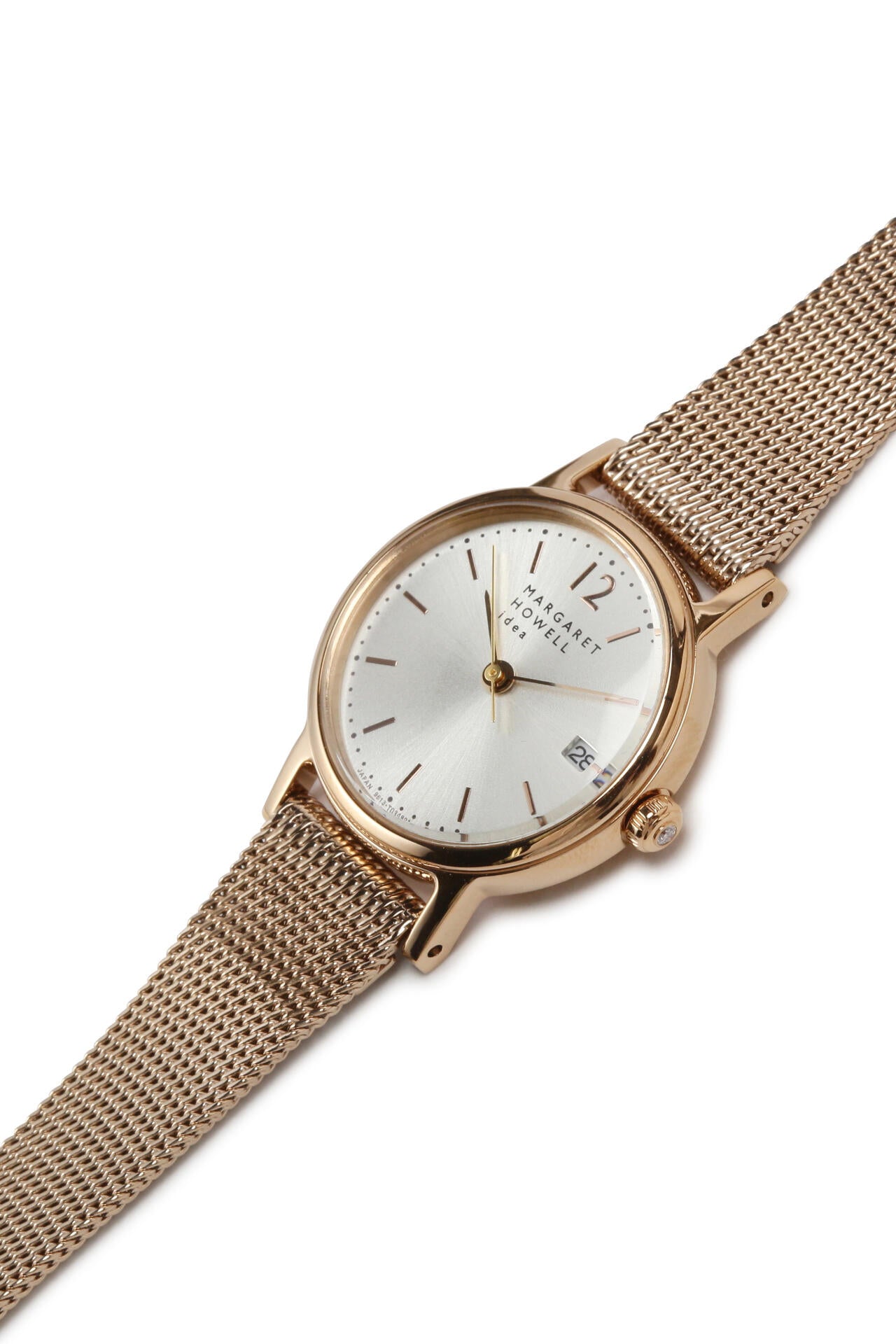 MESH BAND DATE WATCH