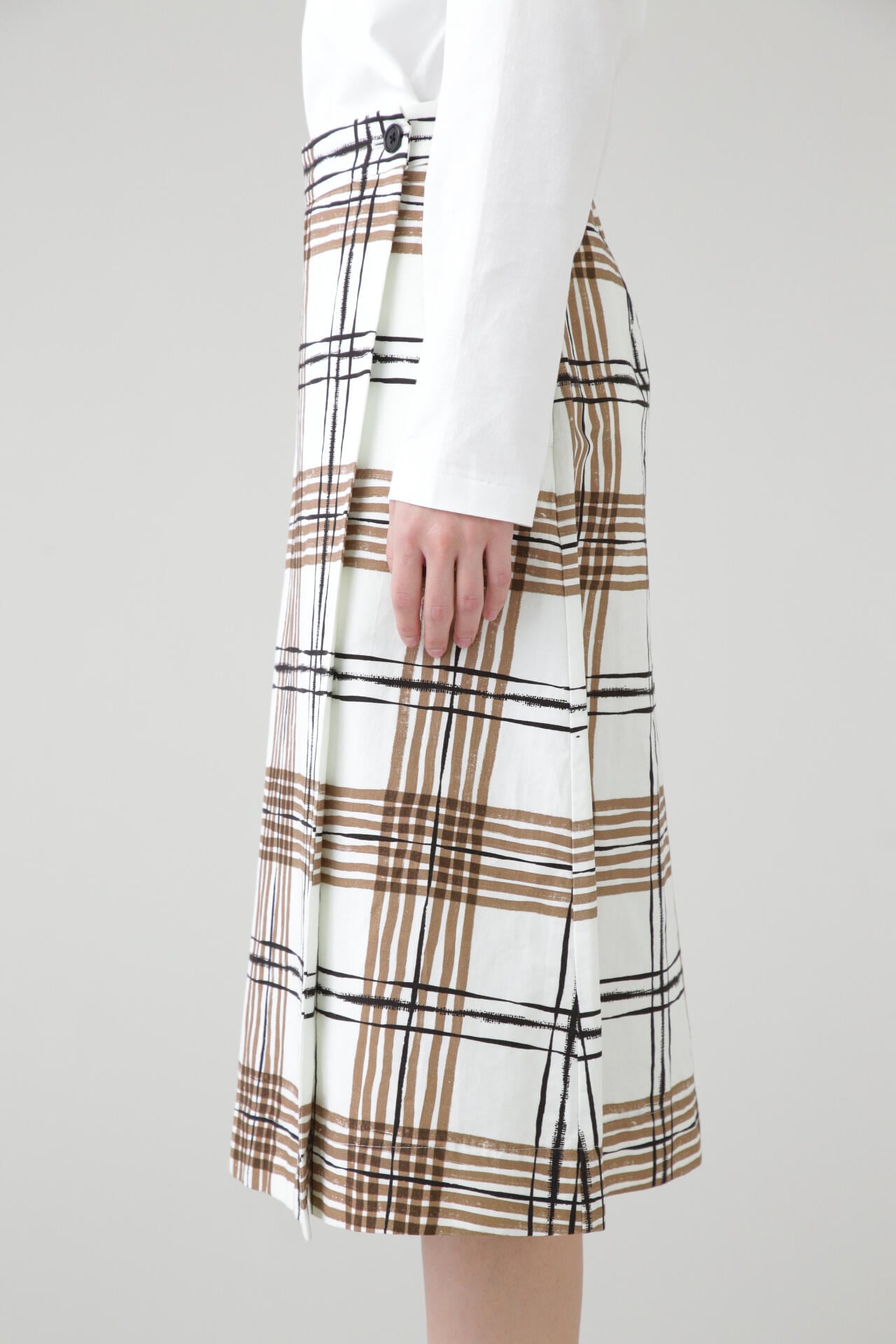 PAINTED CHECK COTTON LINEN