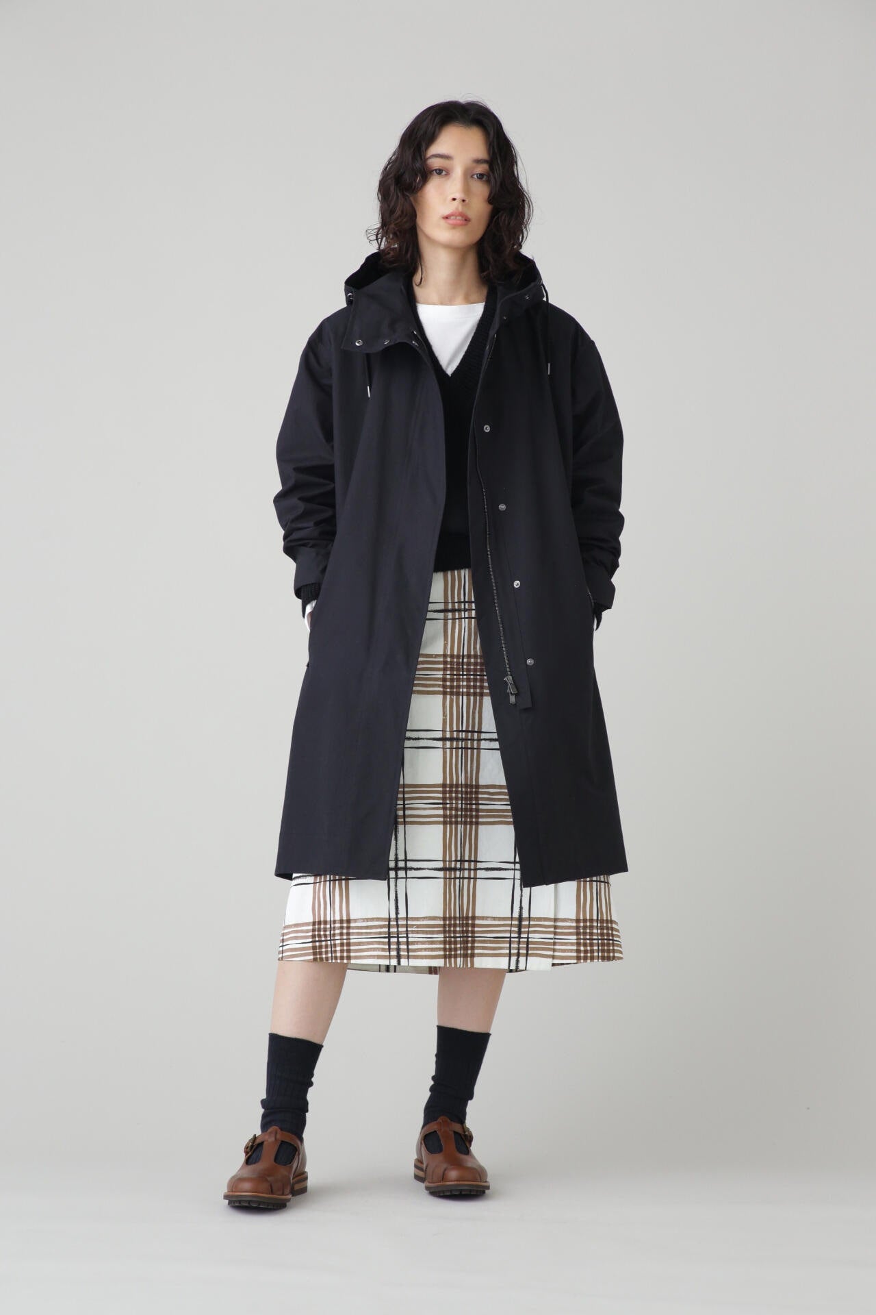 PAINTED CHECK COTTON LINEN