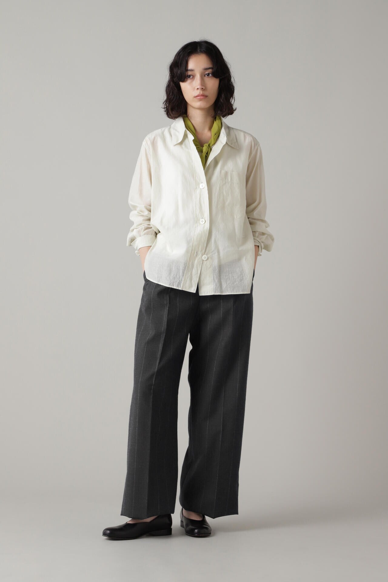 WIDE STRIPE FINE WOOL