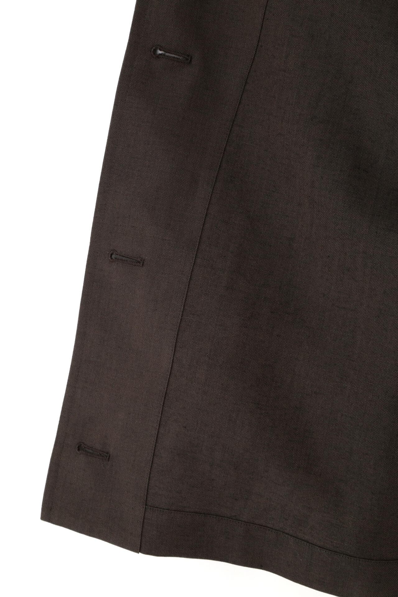 WOOL LINEN HOPSACK