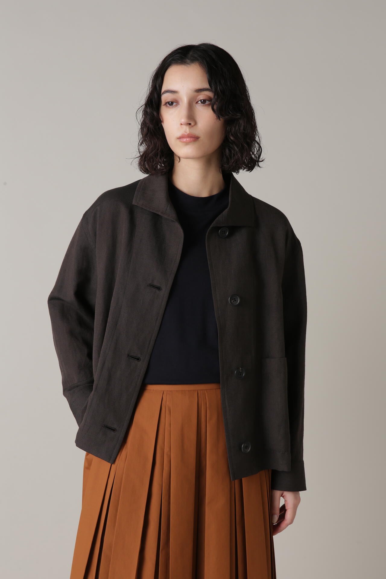 マーガレットハウエル WOOL LINEN HOPSACK JACKET 1 WOOL LINEN HOPSACK | MARGARET HOWELL（マーガレット・ハウエル