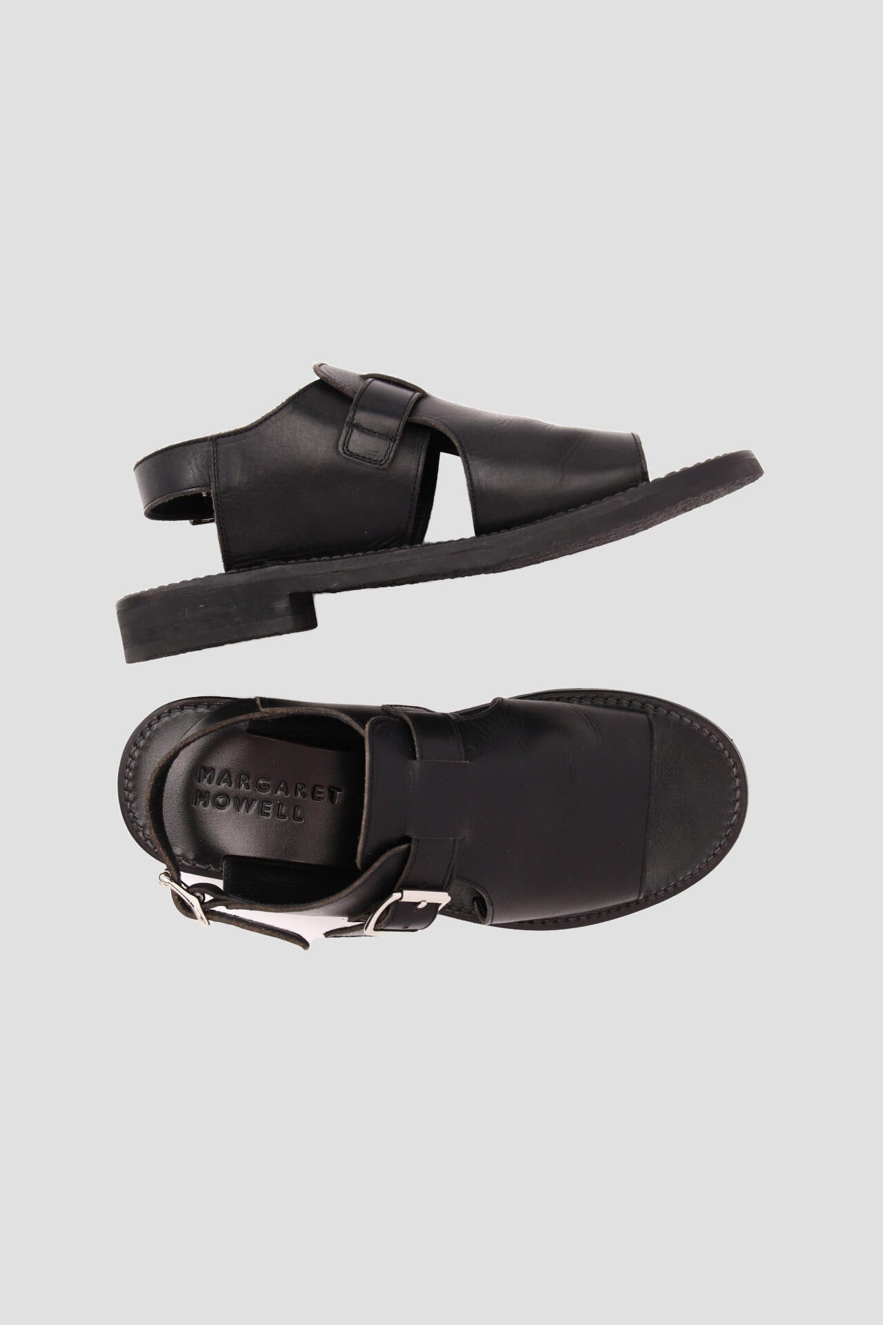 OILED LEATHER SANDAL