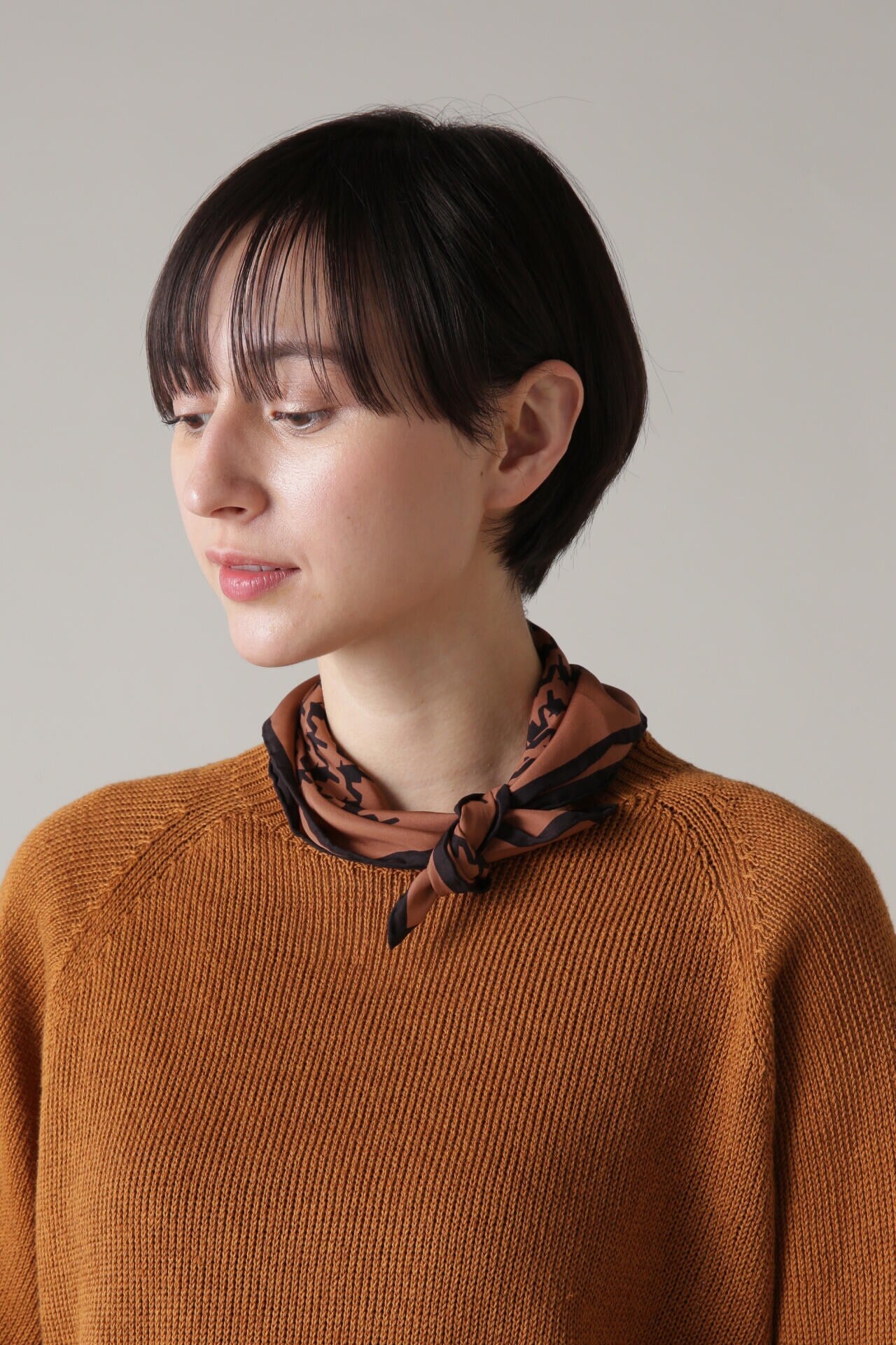 SILK GLENCHECK SCARF