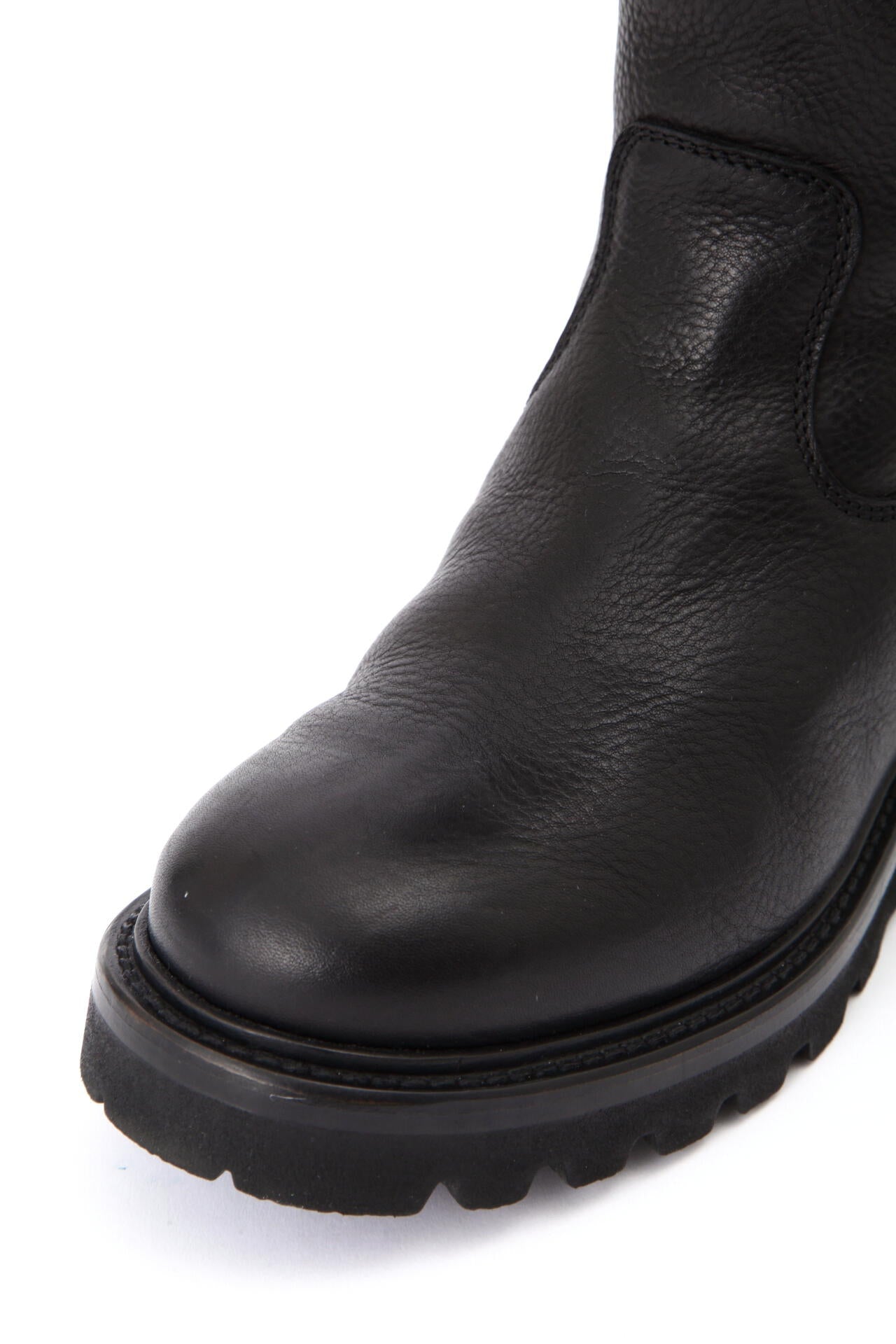 WOMEN LEATHER ZIP UP BOOTS