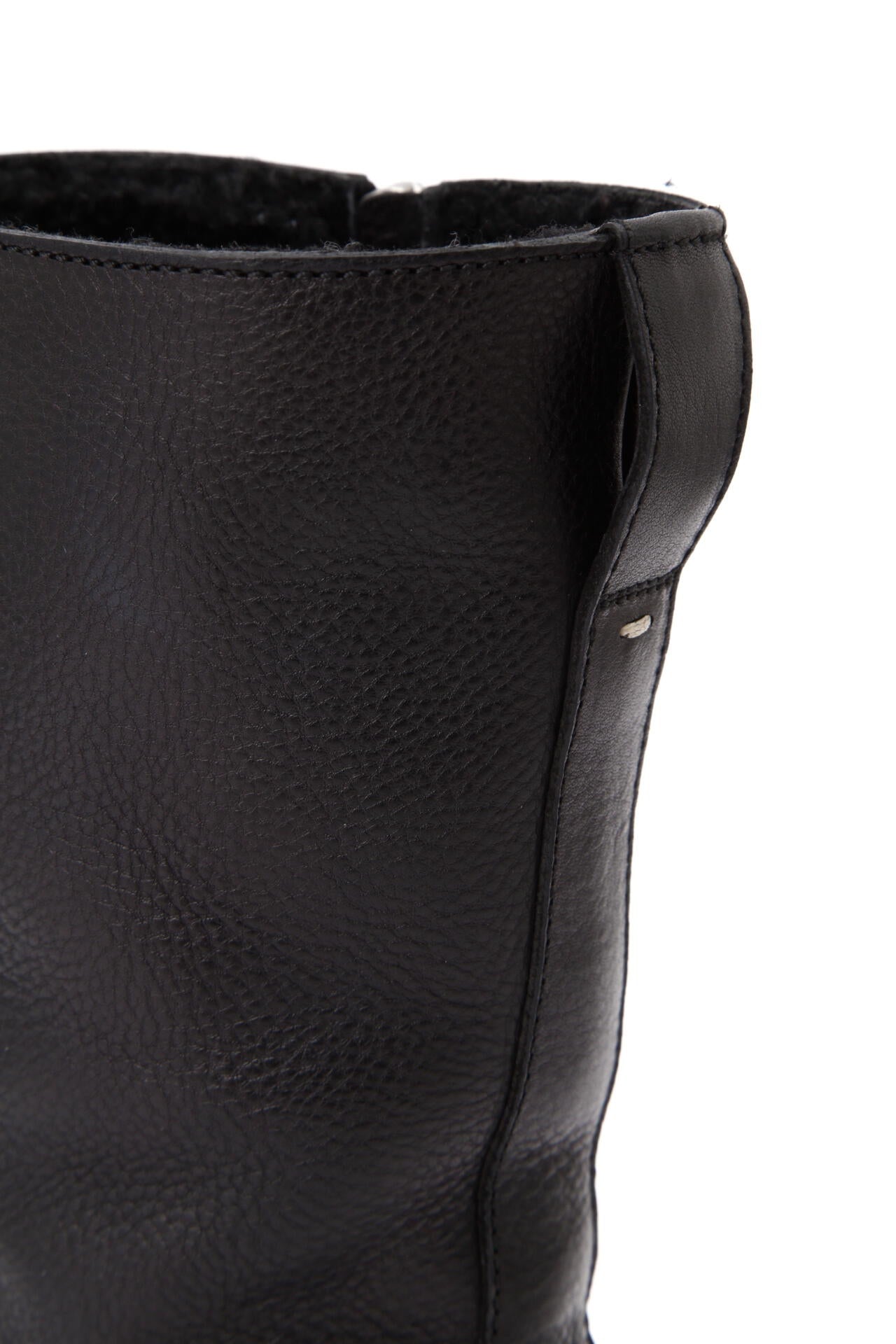 WOMEN LEATHER ZIP UP BOOTS