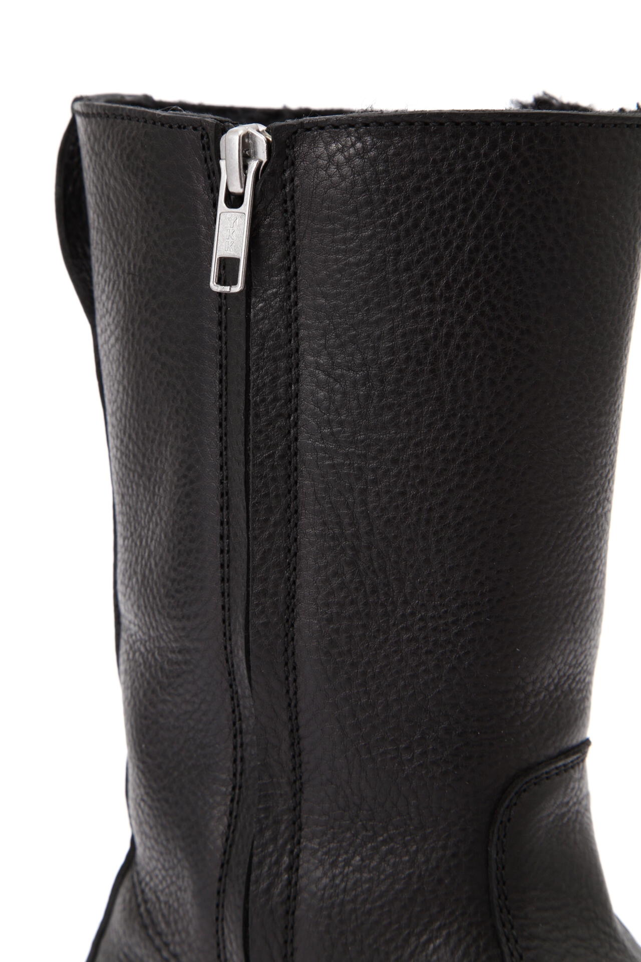 WOMEN LEATHER ZIP UP BOOTS