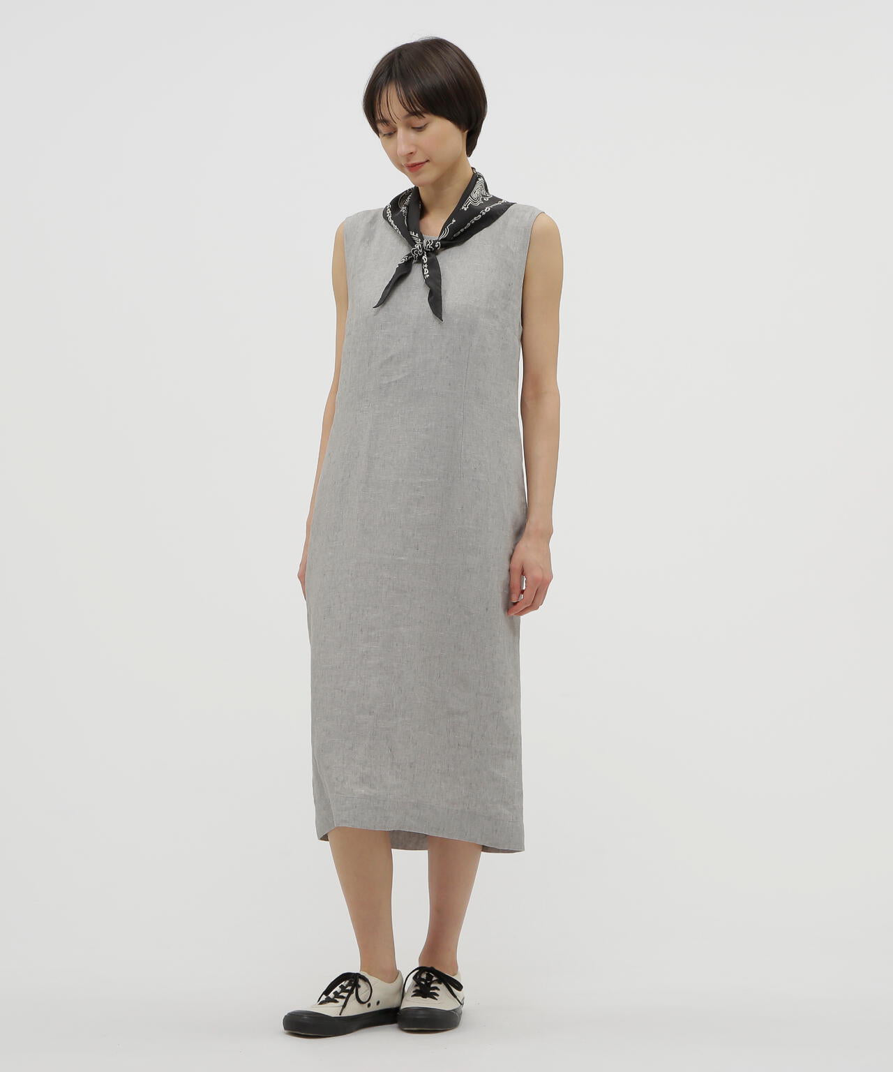 YARN DYED LINEN DRESS