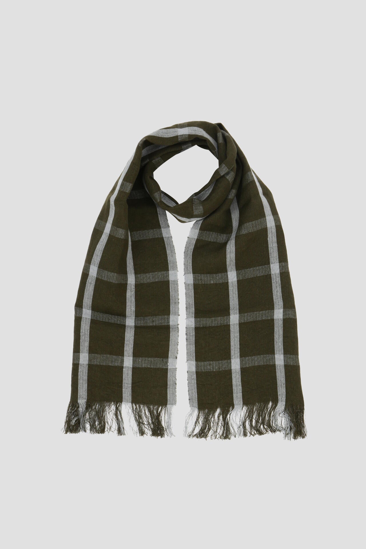 WINDOWPANE CHECK SCARF