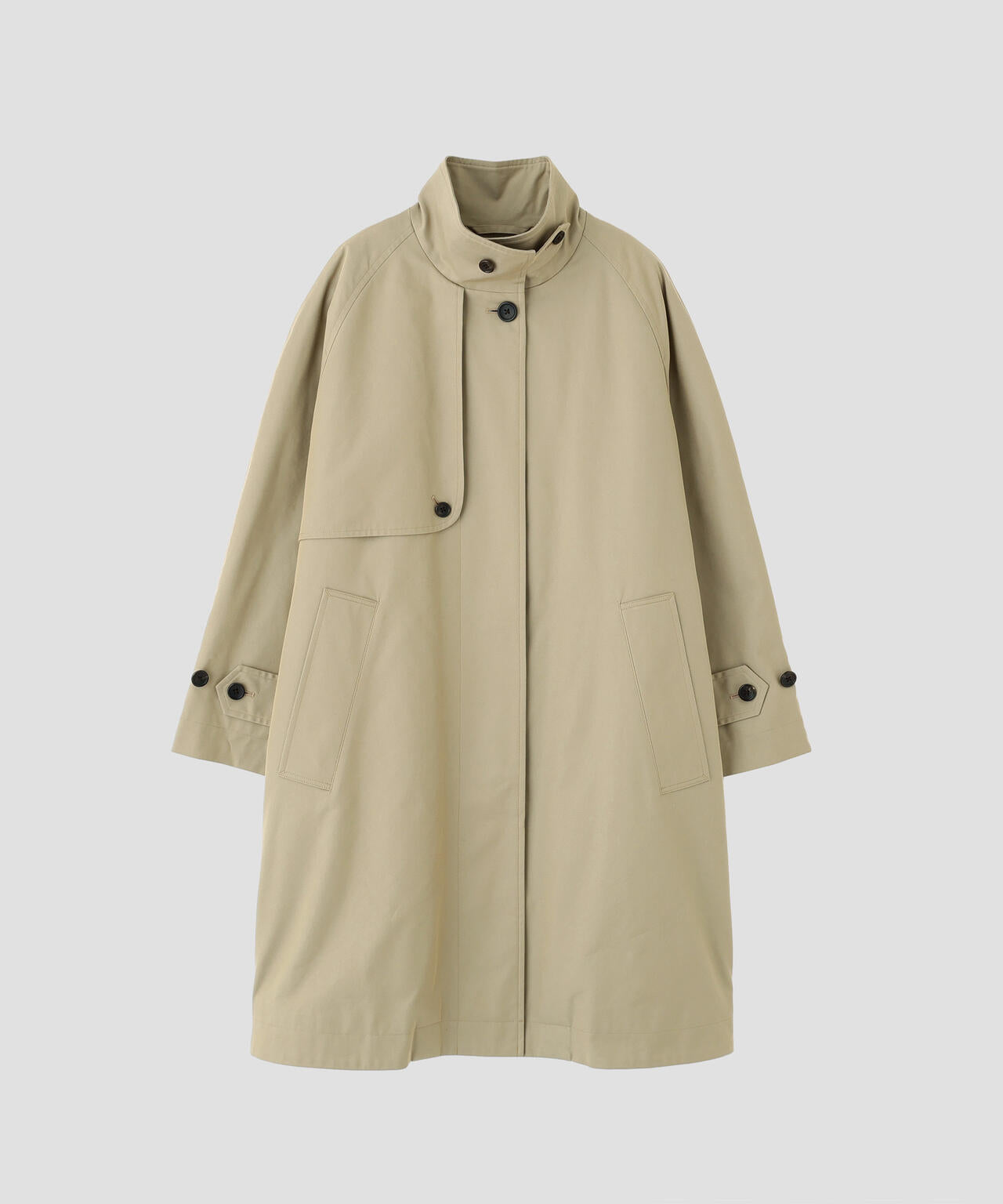 COTTON NYLON GABARDINE COAT
