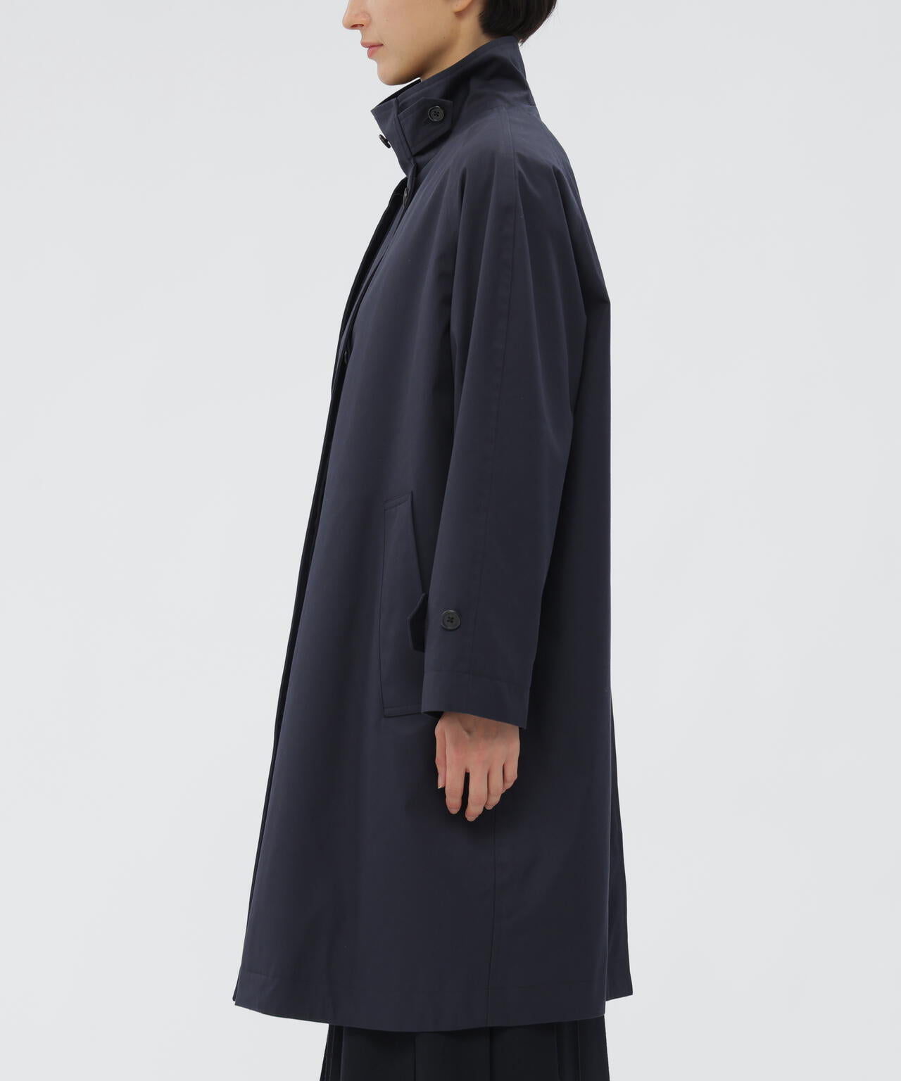 COTTON NYLON GABARDINE COAT