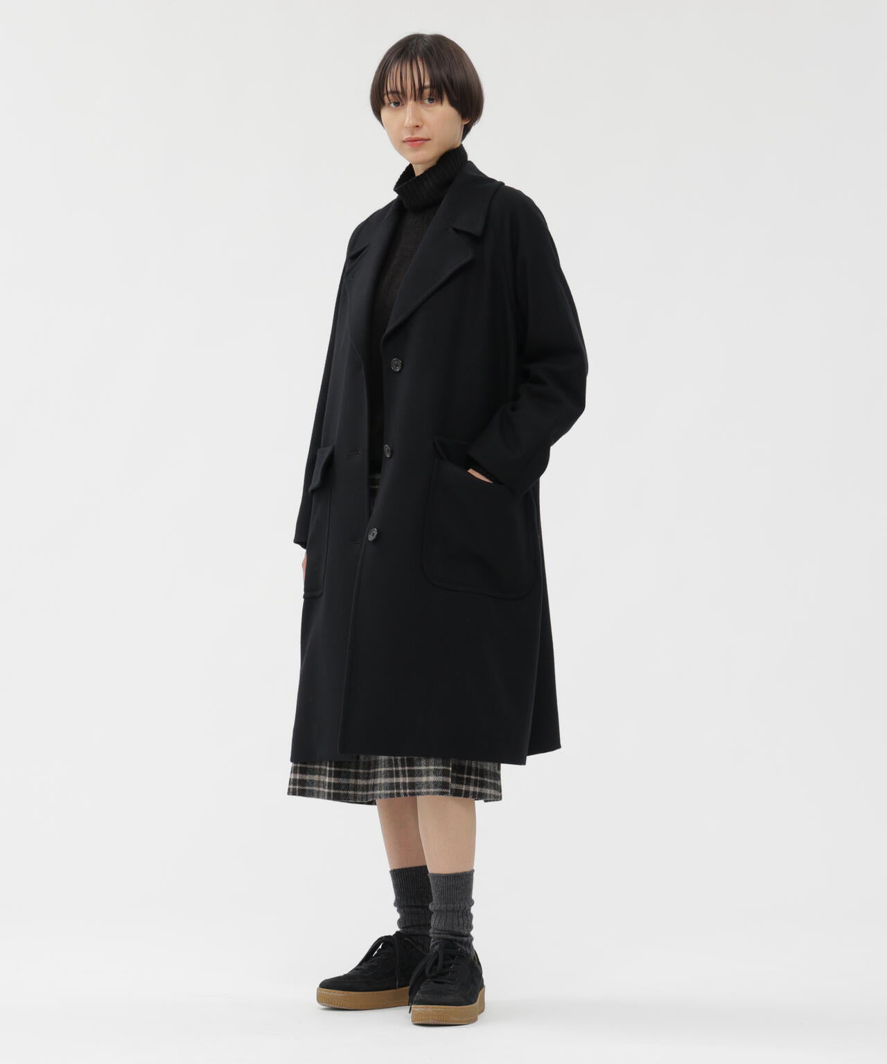 LIGHT FLANNEL COAT | MARGARET HOWELL（マーガレット・ハウエル