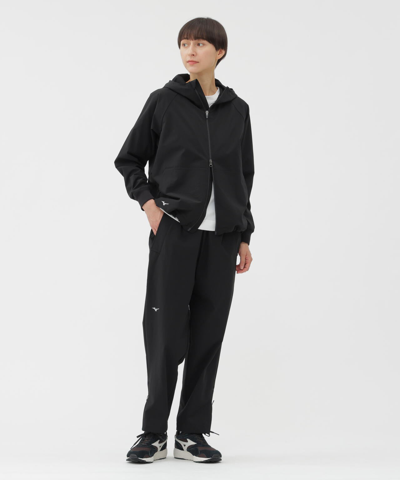 STRETCH POLYESTER HEAVY POPLIN BLOUSON