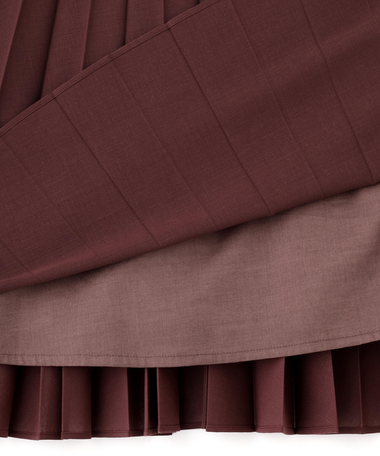 SHEER WOOL POLYESTER SKIRT